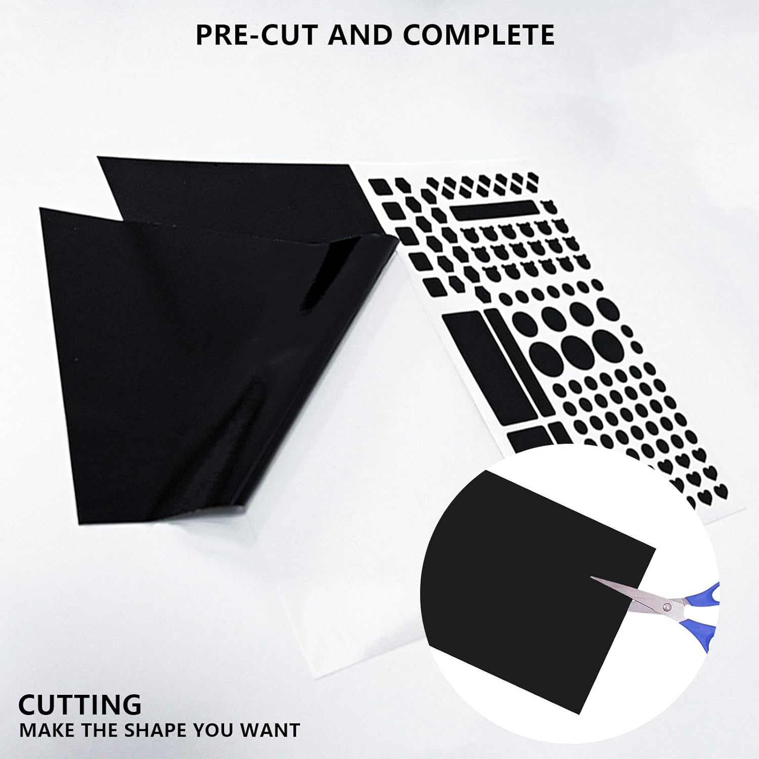 LED Light Blocking Stickers, Multiple Shapes Dimming Stickers for Creating a Comfortable Sleeping, LED Filters Dimming Sheets for Routers, Bedroom Fans, Air Conditioners [2 Sheets] image number 3