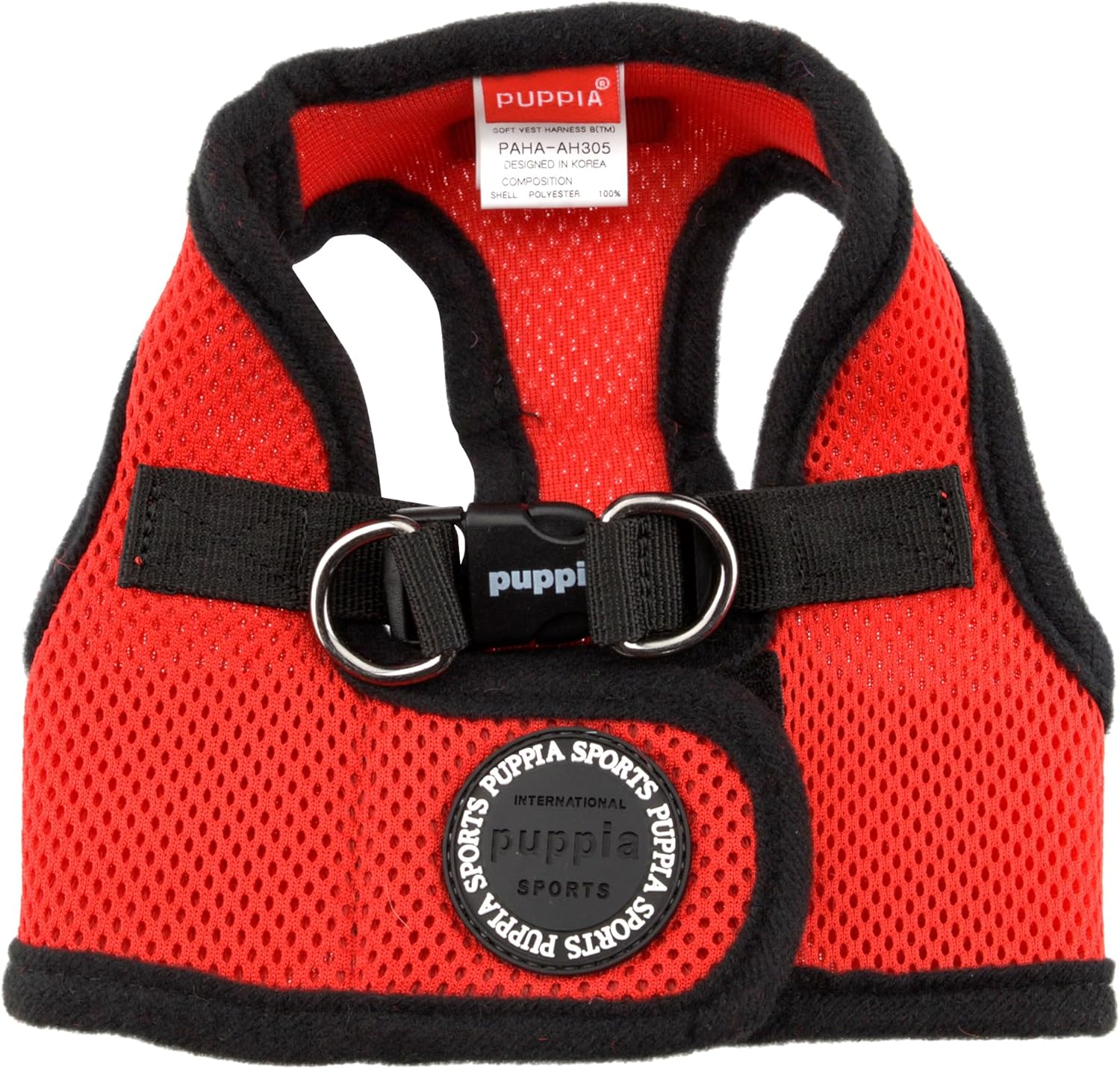 Puppia Soft Vest Dog Harness, Red, X-Large image number 4