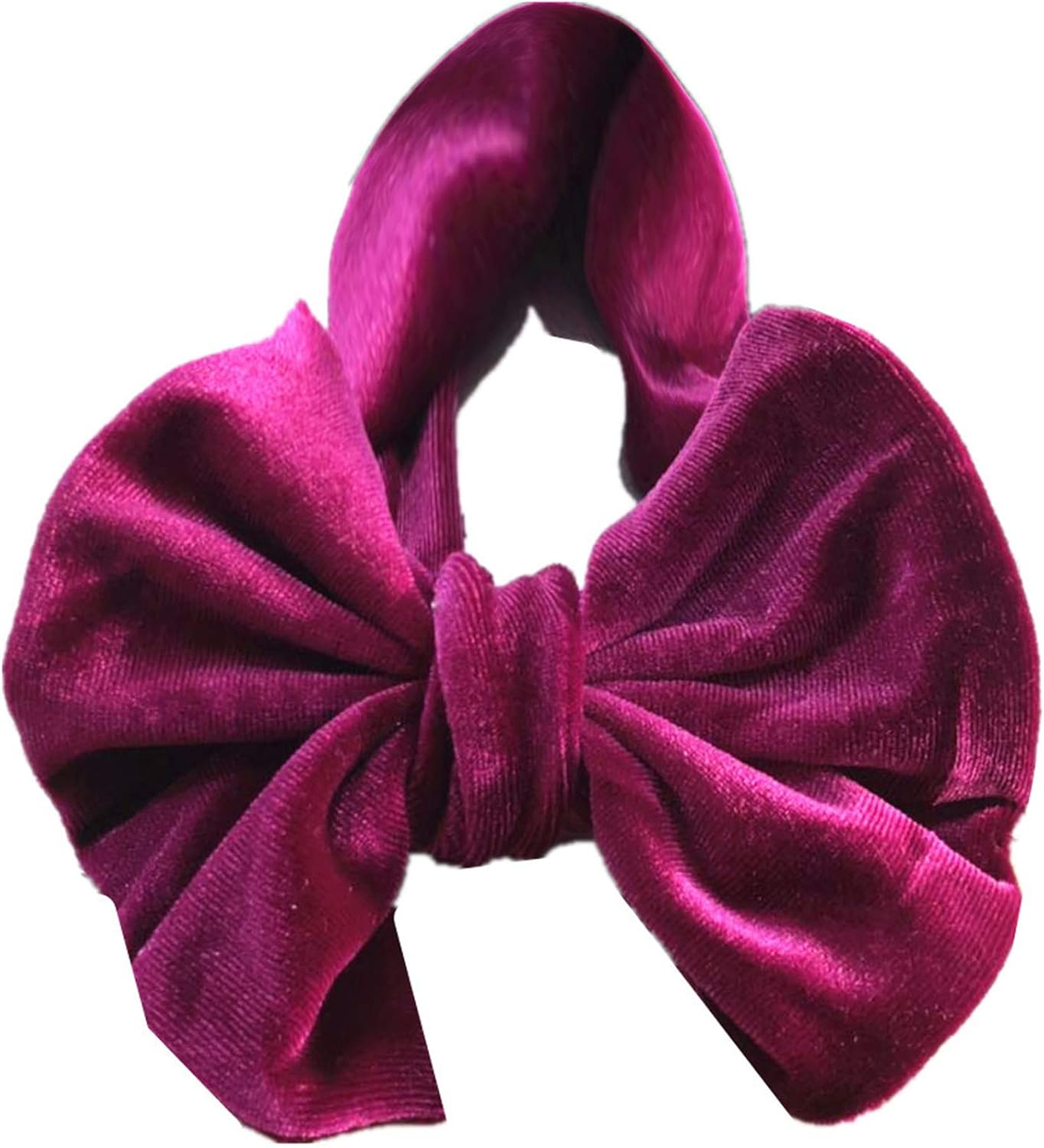 Volksrose Handmade Velvet11Colors/Set Hair Ties Big Bow Knotted Headbands Stretch Hairbands Baby Girls Soft Cute Headbands Headwear Hair Accessories for Baby Girl Holiday Headpieces image number 6