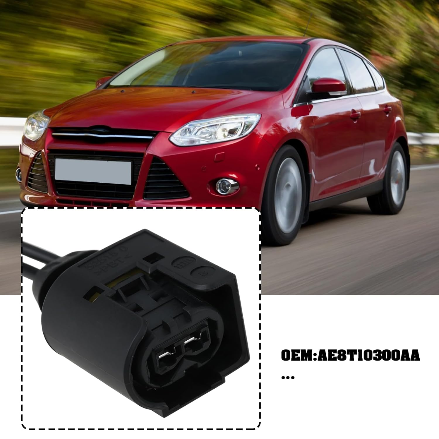 Ecsing 2 Pin Connector Plug Harness Wires AE8T10300AA Compatible with Ford Alternator image number 5