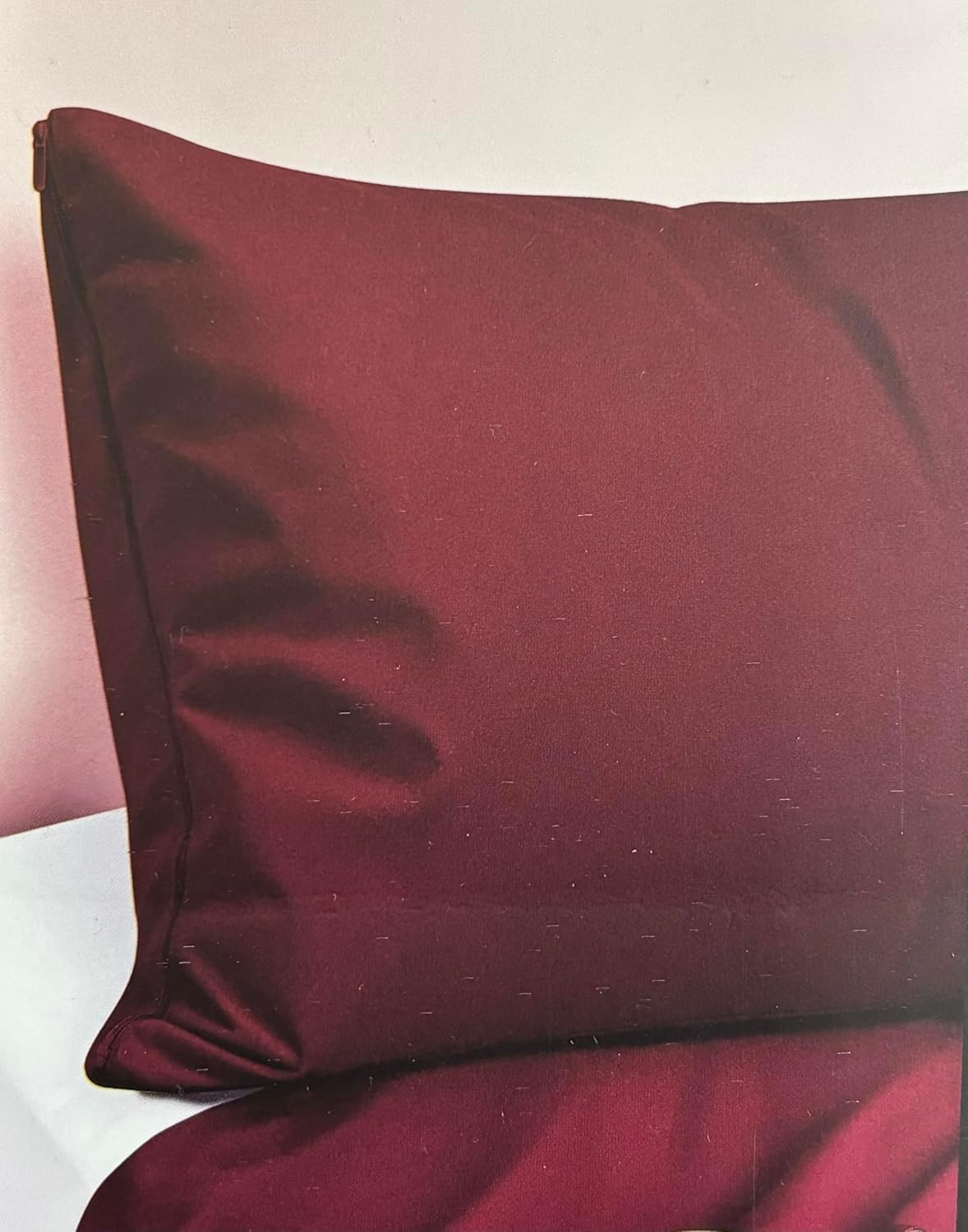 Flat Sheet - Pillowcase, Mattress Cover, Brushed Microfiber, Flat Sheet for Bed (90Cm, 105Cm, 135Cm, 150Cm and 180Cm) Bedding Set (178 Maroon, 45 X 150 Cm)