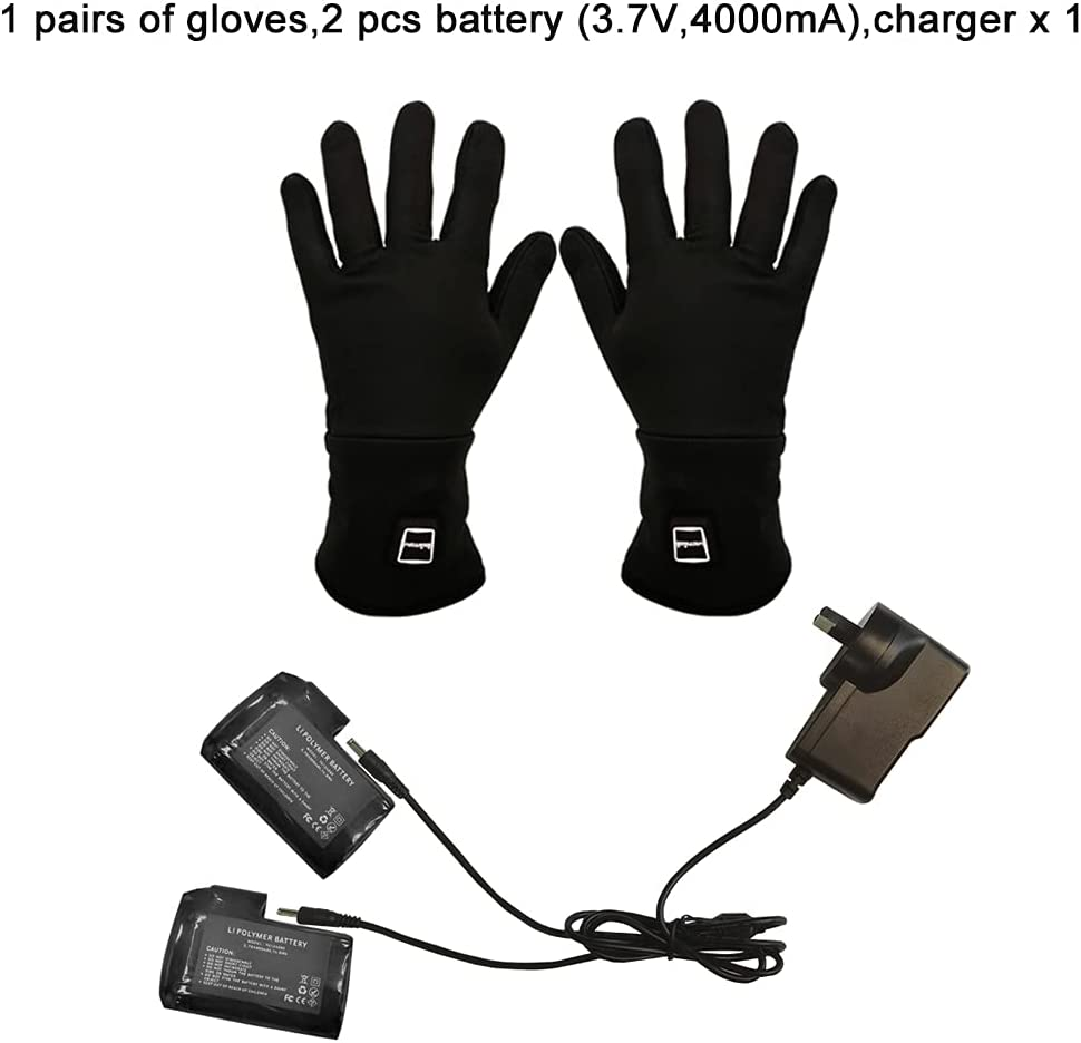 Flexible Electric Heated Gloves, Hand Wear for Arthritis Hands,Ultra-Thin Hand Warmer Gloves Screen Touchable for Driving Riding Climbing Hiking Cycling Outdoor Sports