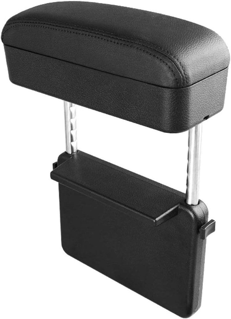 R RUIYA Armrest Box Protector for Universal Auto Car Center Console Armrest Extender General Motors Elbow & Forearm Wrist Rest Support Adjustable Height Comfort Pads (With Black Line) image number 4