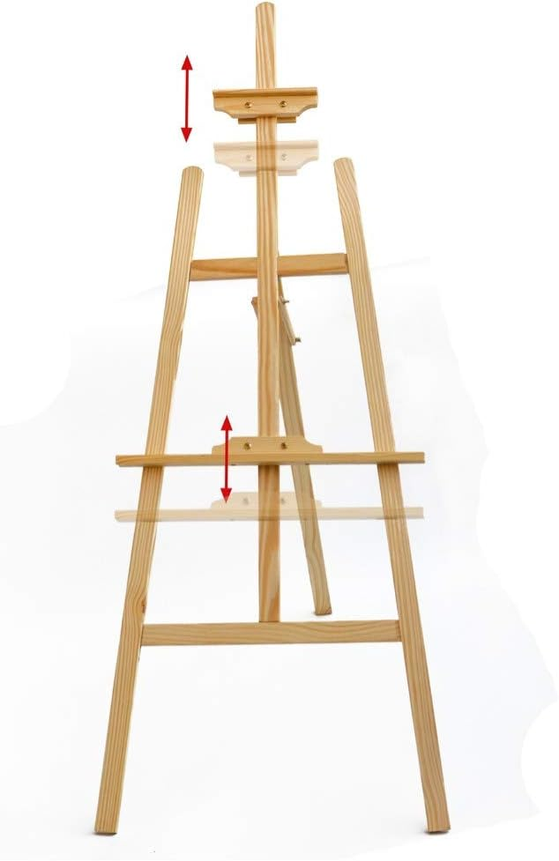 Pine Wood Easel Artist Art Display Painting Shop Tripod Stand Wedding image number 2