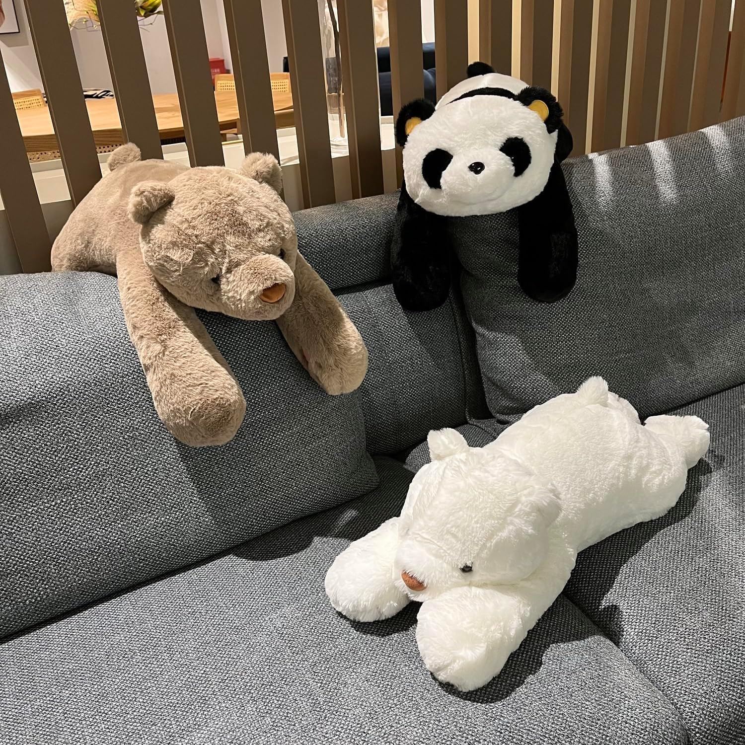 4Lbs Bear Weighted Stuffed Animals, 24 Inch Weighted Plush Stuffed Animals for Adults, Cute Soft Weighted Plush Throw Animal Pillow Toy, Birthday Gifts for Adults Kids image number 1