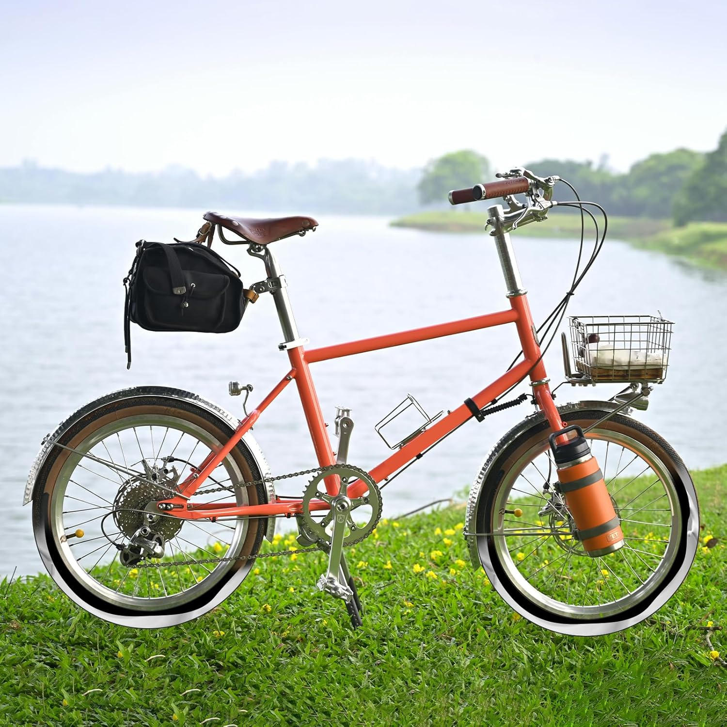 Yunscm 2 Pcs,20X1.95 Tubes,20X1.75/2.25 Heavy Duty Self Sealing Tube,Schrader Valve 32Mm,20X1.75-2.25 Automatically Repair Inner Tube Replacement for Schrader Valve 20 Inch MTB Bike,Off Road Bike image number 2