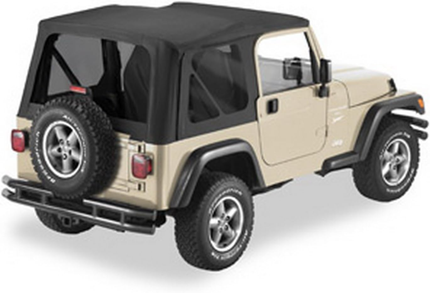 Bestop Pavement Ends by 51148-35 Replay Black Diamond Soft Top with Tinted Window for Jeep Wrangler