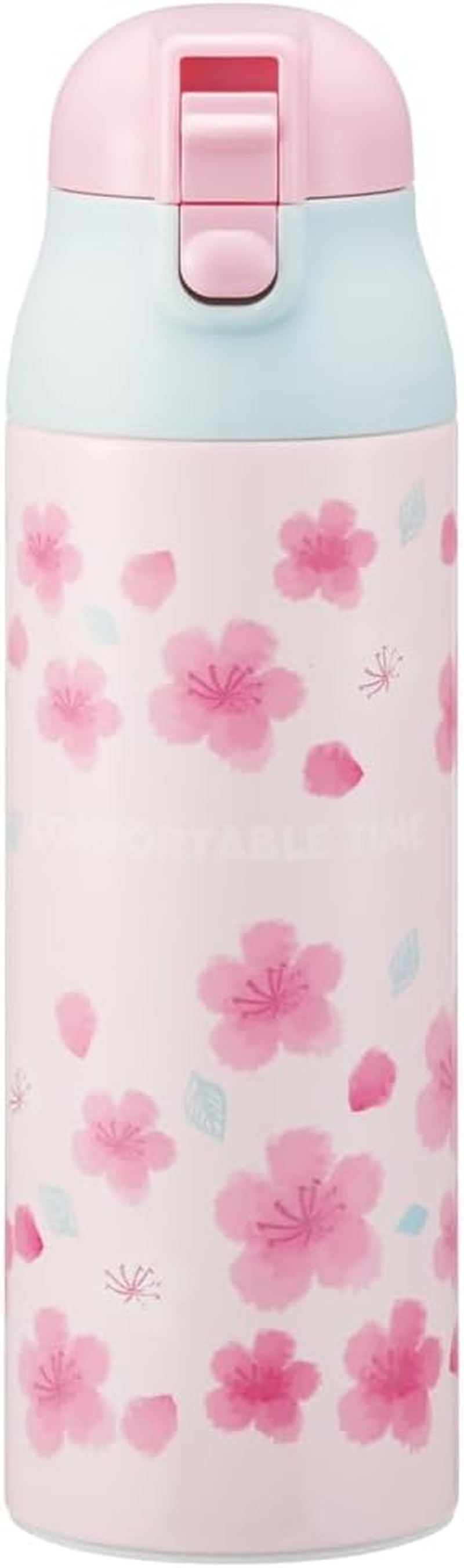 Skater SDPC5-A All Smile Mug Bottle, Cherry Blossom Pattern, 16.9 Fl Oz (500 Ml), Insulated, Stainless Steel Water Bottle