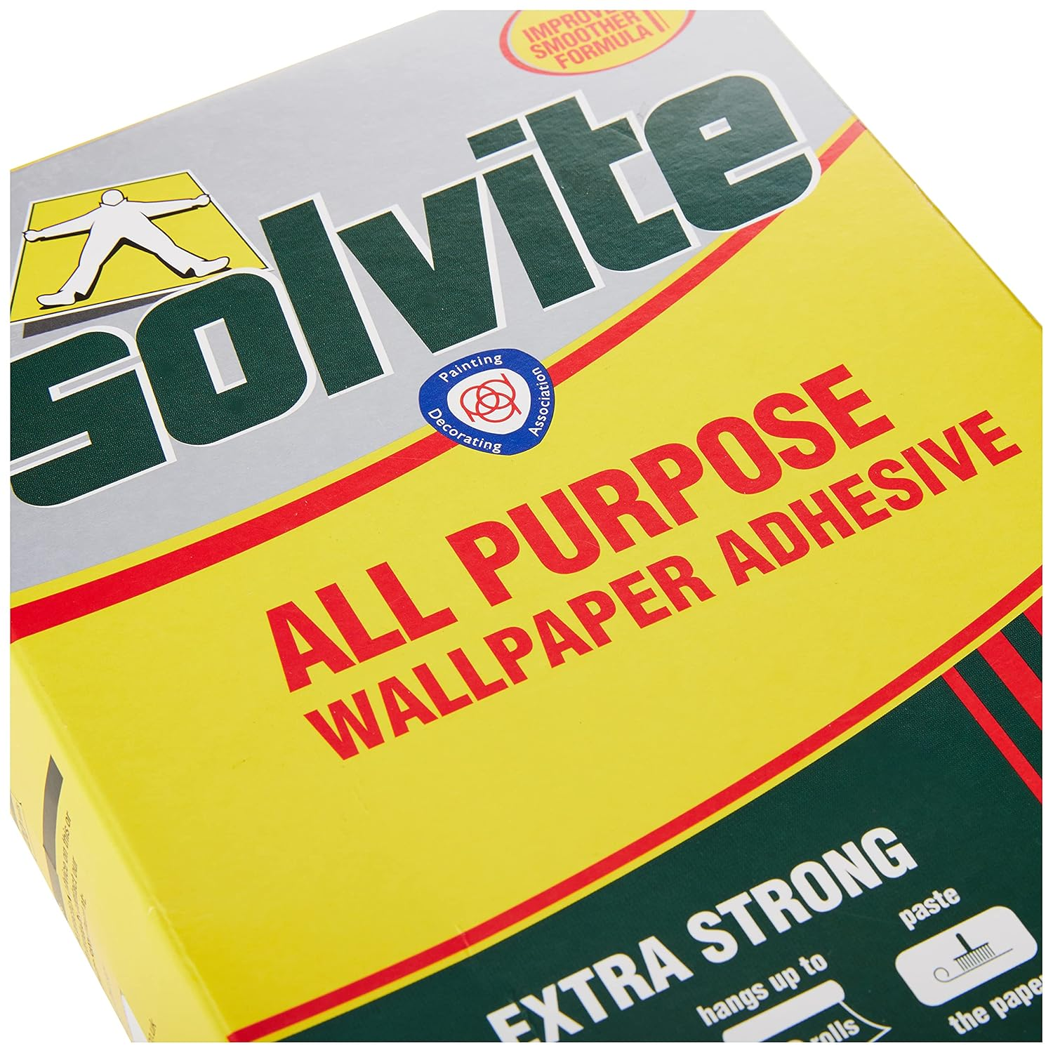 Solvite All Purpose Wallpaper Adhesive with Long-Lasting Results, Wallpaper Paste, Mixes in 20 Seconds, Hangs up to 20 Rolls, 2X185G Sachets image number 2