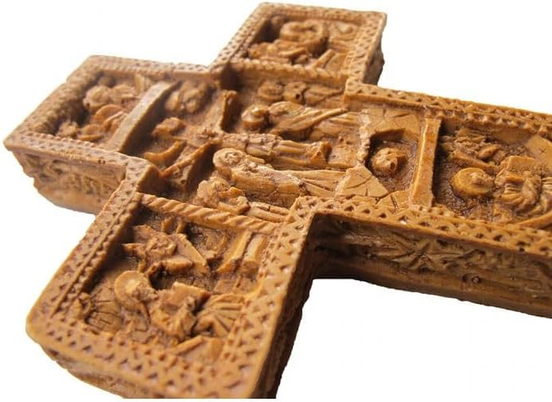 Handmade Carved Aromatic Wax Cross Blessed from Mount Athos 234 image number 1