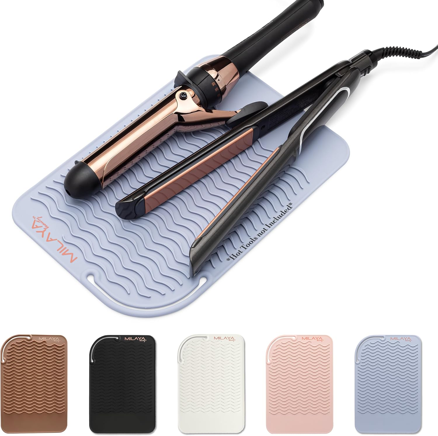 Heat Resistant Mat - Iron Mat - Curling Iron Holder - Silicone Heat Resistant Mat - Makeup Mat - Hot Tools Mat - Hot Tools Flat Iron Holder