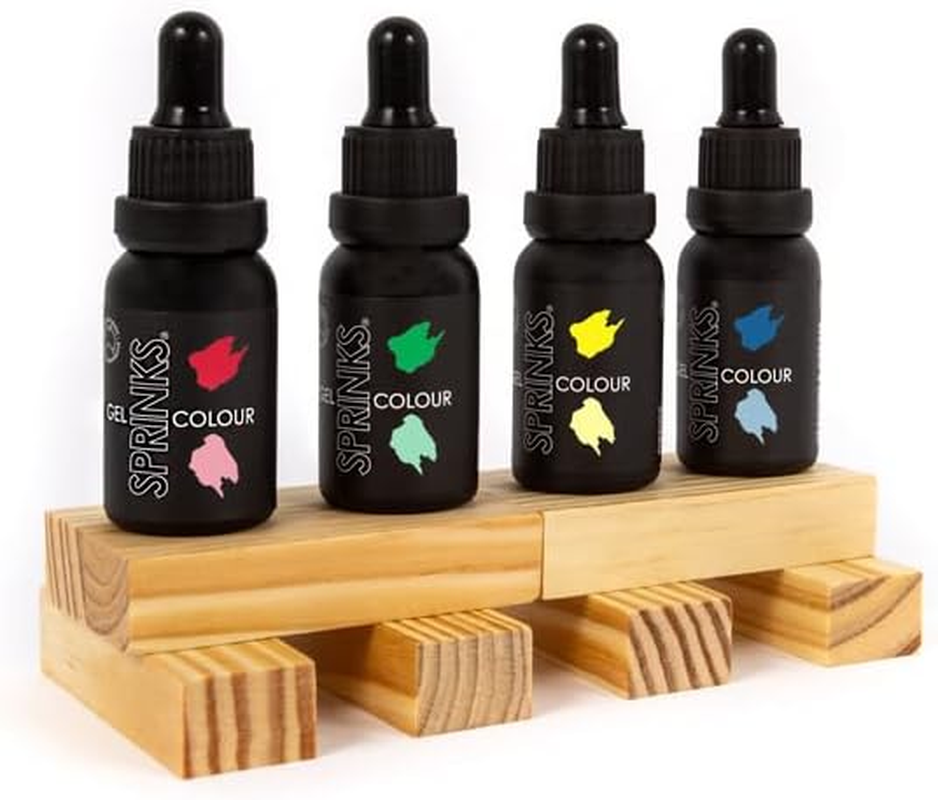 Sprinks Basics Collection Gel Food Colour | 4 Pack | Super Strength Gel Food Colouring for Baking and Cake Decorating | Fondant Gel Colour | Food Colouring Gel | Icing Colouring | Gel Colour for Desserts image number 2