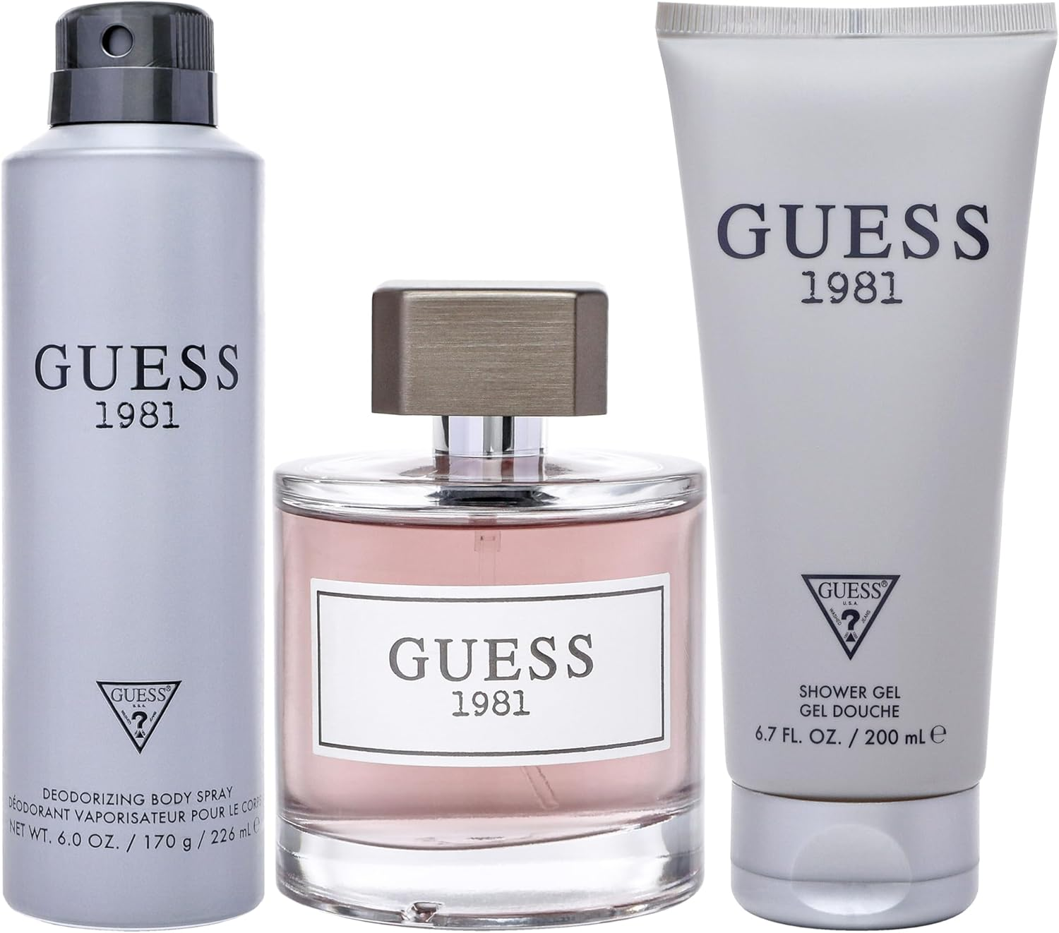 Guess 1981 by Guess for Men - 3 Pc Gift Set 3.4Oz EDT Spray, 6Oz Deodorant Body Spray, 6.7Oz Shower Gel image number 1