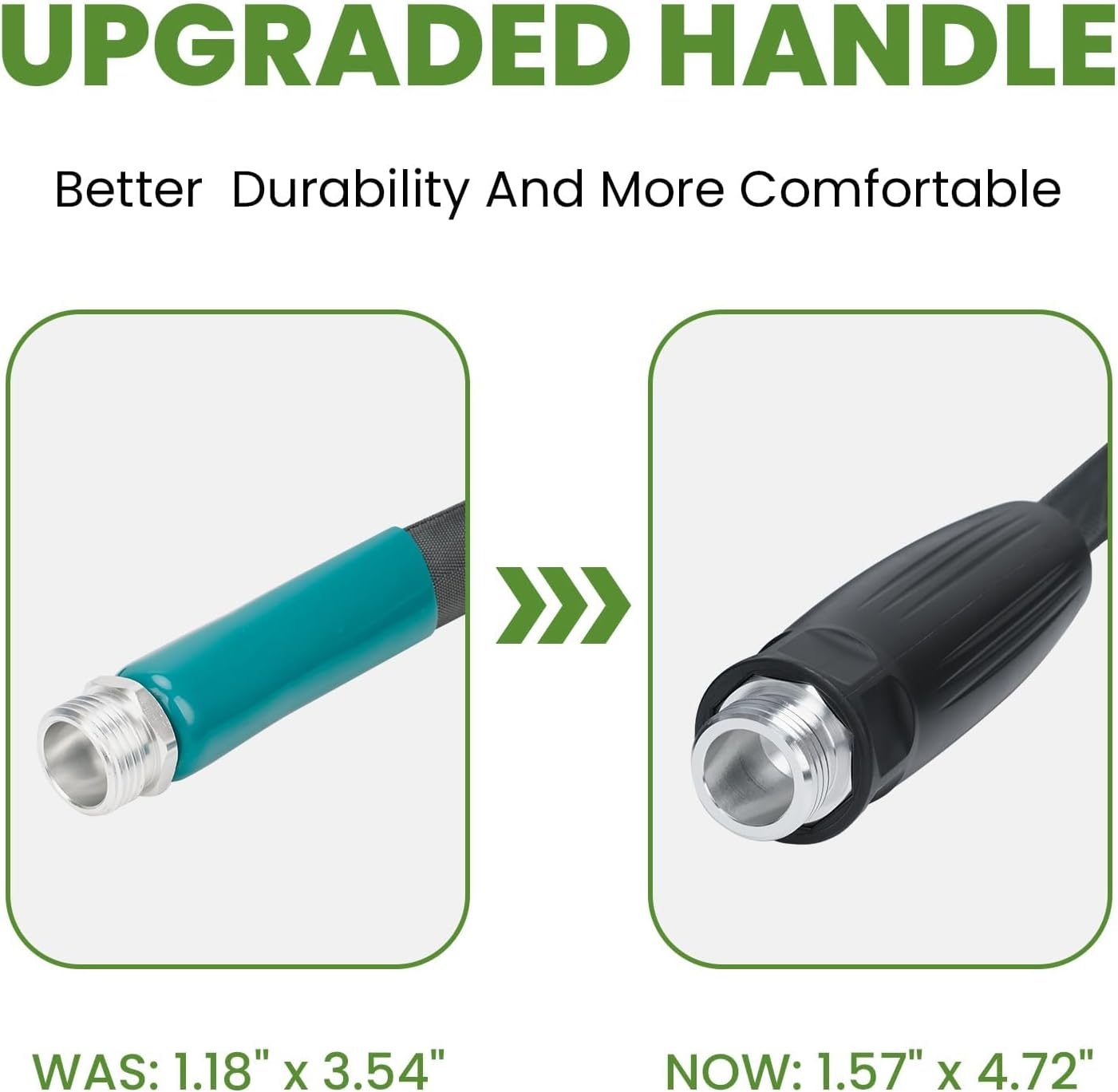 Lightweight Garden Hose 15 M Ultra Flexible, Kink-Free for Outdoor Water Hose Non-Expanding, Burst-Resistant, Heavy Duty RV Hose