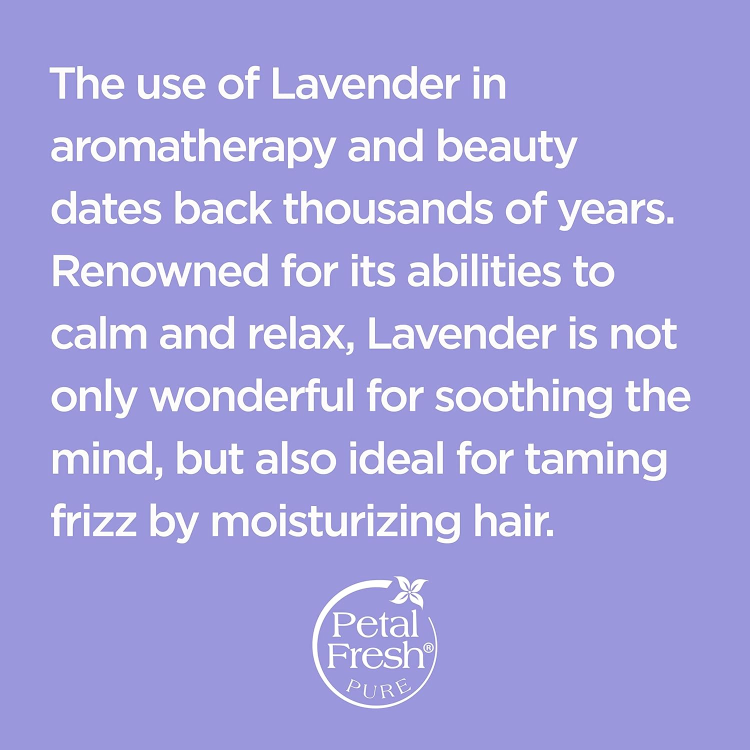 Petal Fresh Pure anti Frizz Lavender Shampoo 350Ml image number 4