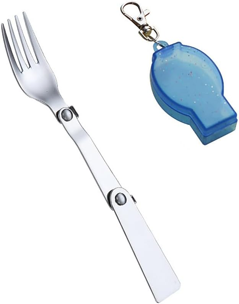 Silverware Folding Forks with Case - Portable, Foldable Travel & Camping Forks - Collapsible Pocket Fork with Storage Box - Retractable Salad & Dinner Fork - Compact Picnic & Hiking Fork image number 6
