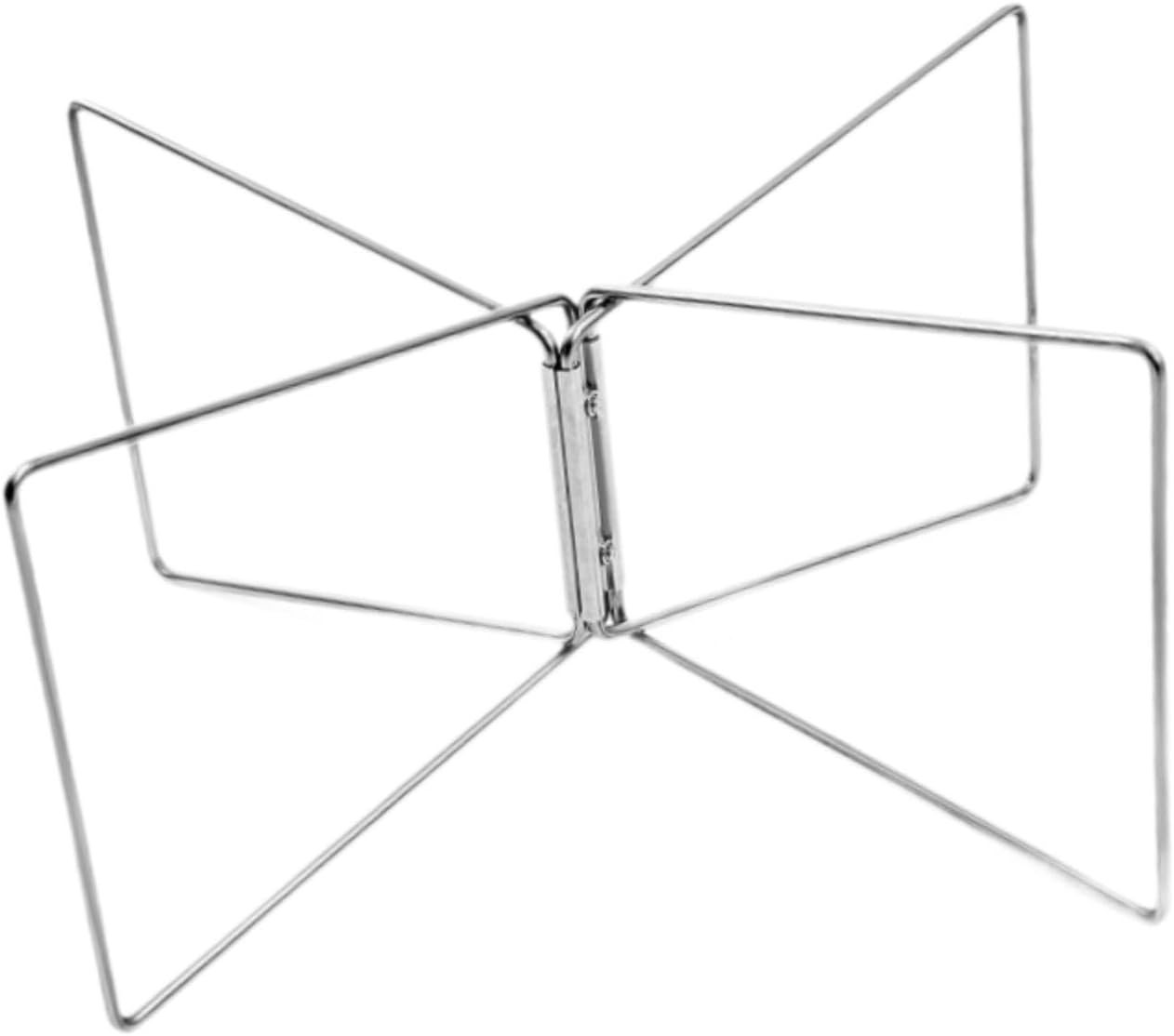 Eigell Folded Cooler Stand Suitcase Rack Sturdy Strong Load Bearing Metal Stainless Steel Ice Box Holder for Travel Cooking Hiking image number 5