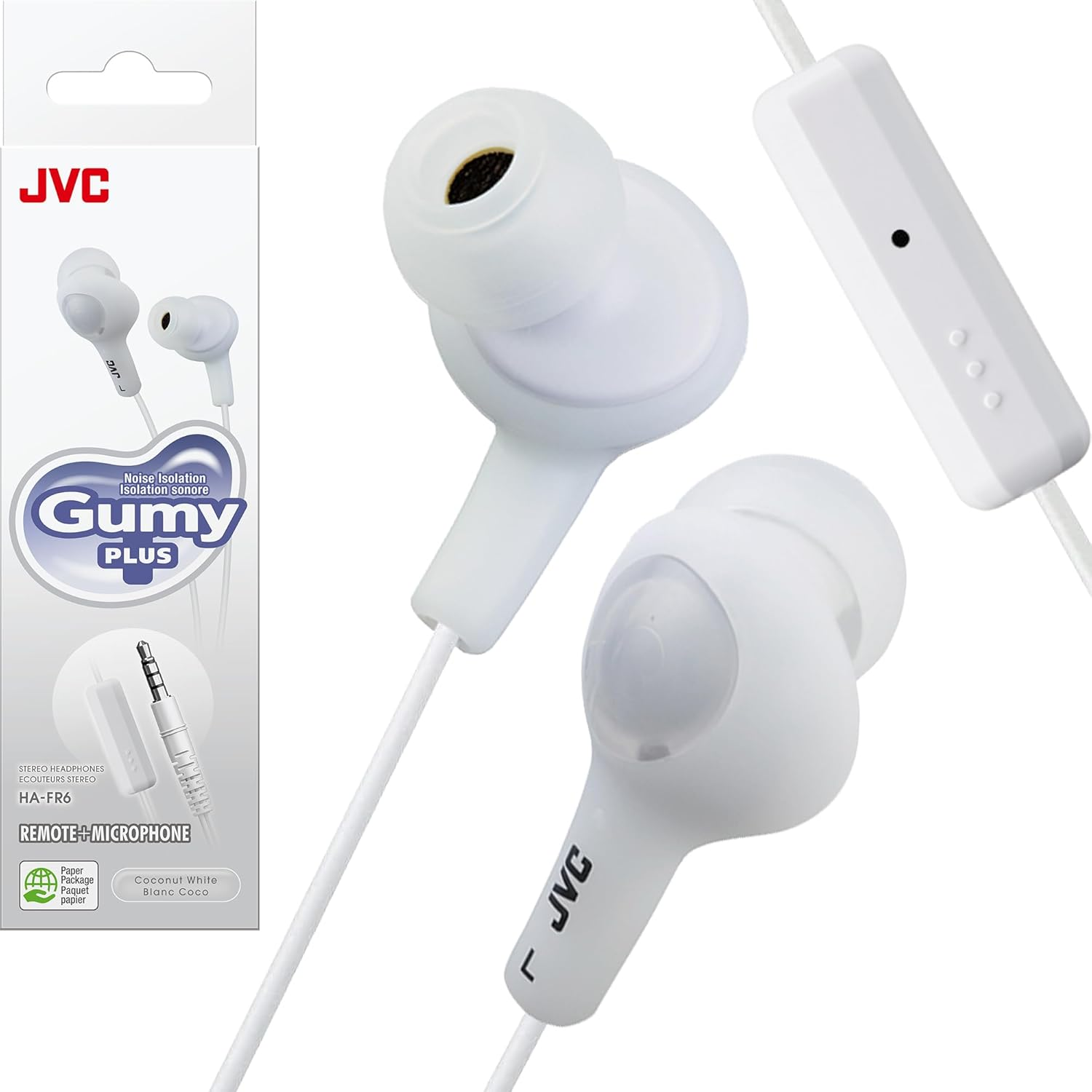 JVC HAFR6A Gumy plus Headphones (Blue)
