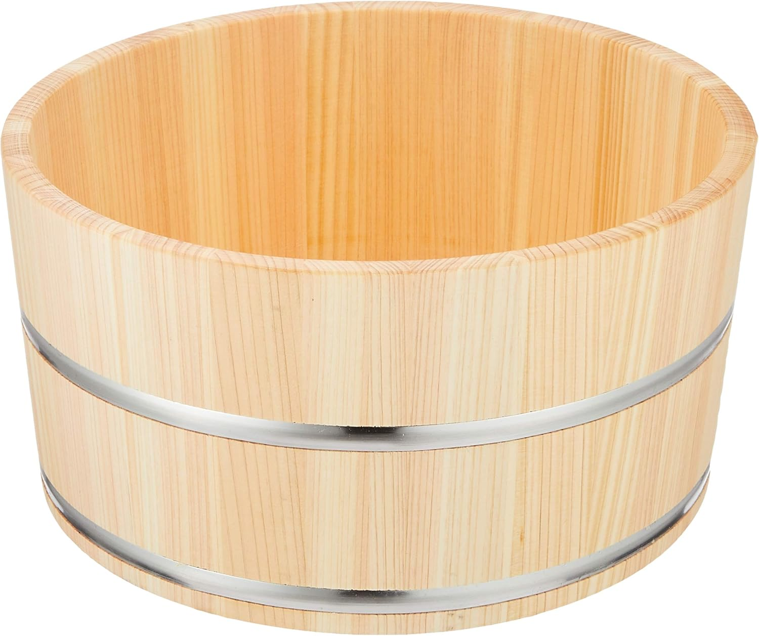 Daiwa YS-4 Industrial Tub, Bath Tub, Wood, Cypress, Mildew-Resistant, Water Repellent, Made in Japan, Stainless Steel Tag, Diameter 8.9 X Height 4.5 Inches (22.5 X 11.5 Cm) image number 3