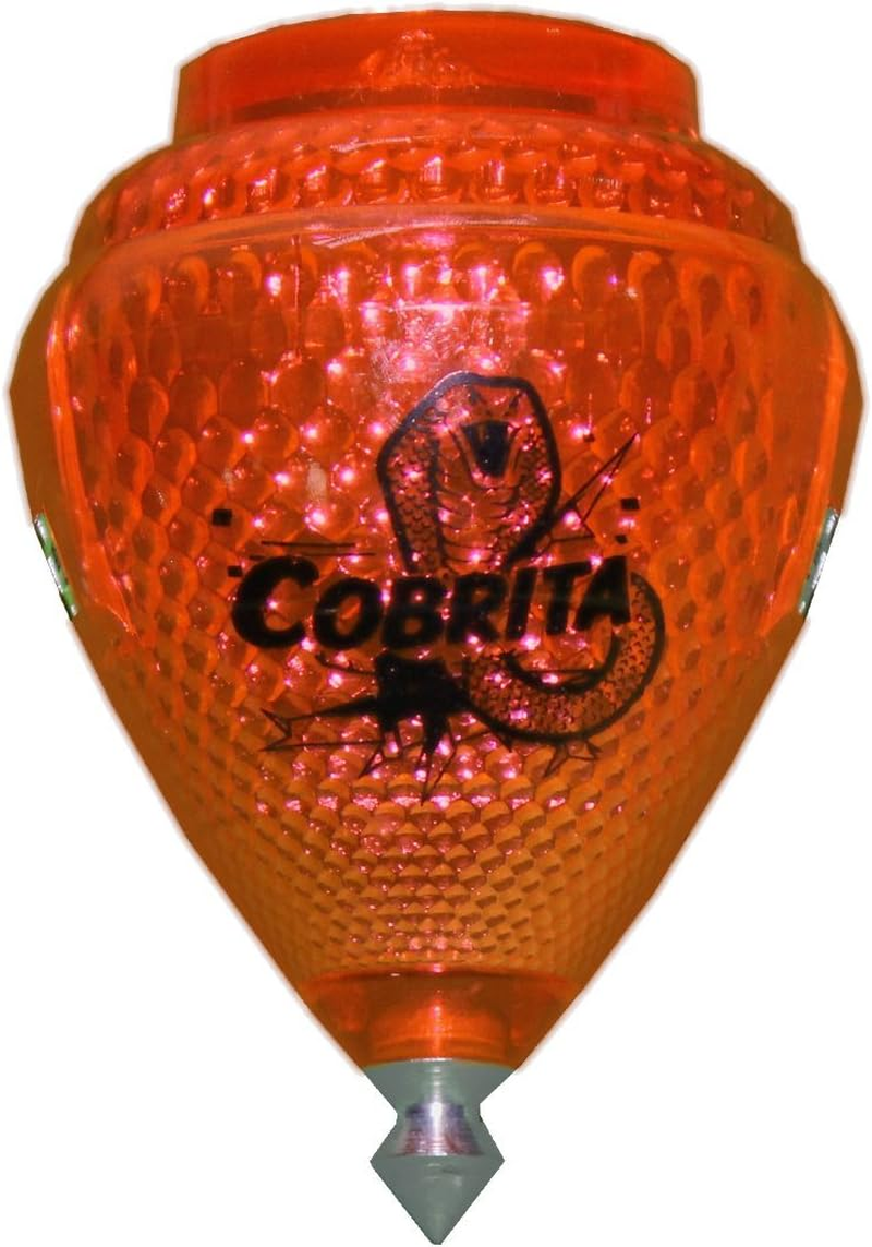 4 Pack Mini Cobra Durable Plastic Spin Tops & Metal Tip Made in Mexico - Trompo Mexicano COBRITA Pl&aacute;stico Durable & Punta De Metal (Pack of 4 Assorted Colors) image number 5