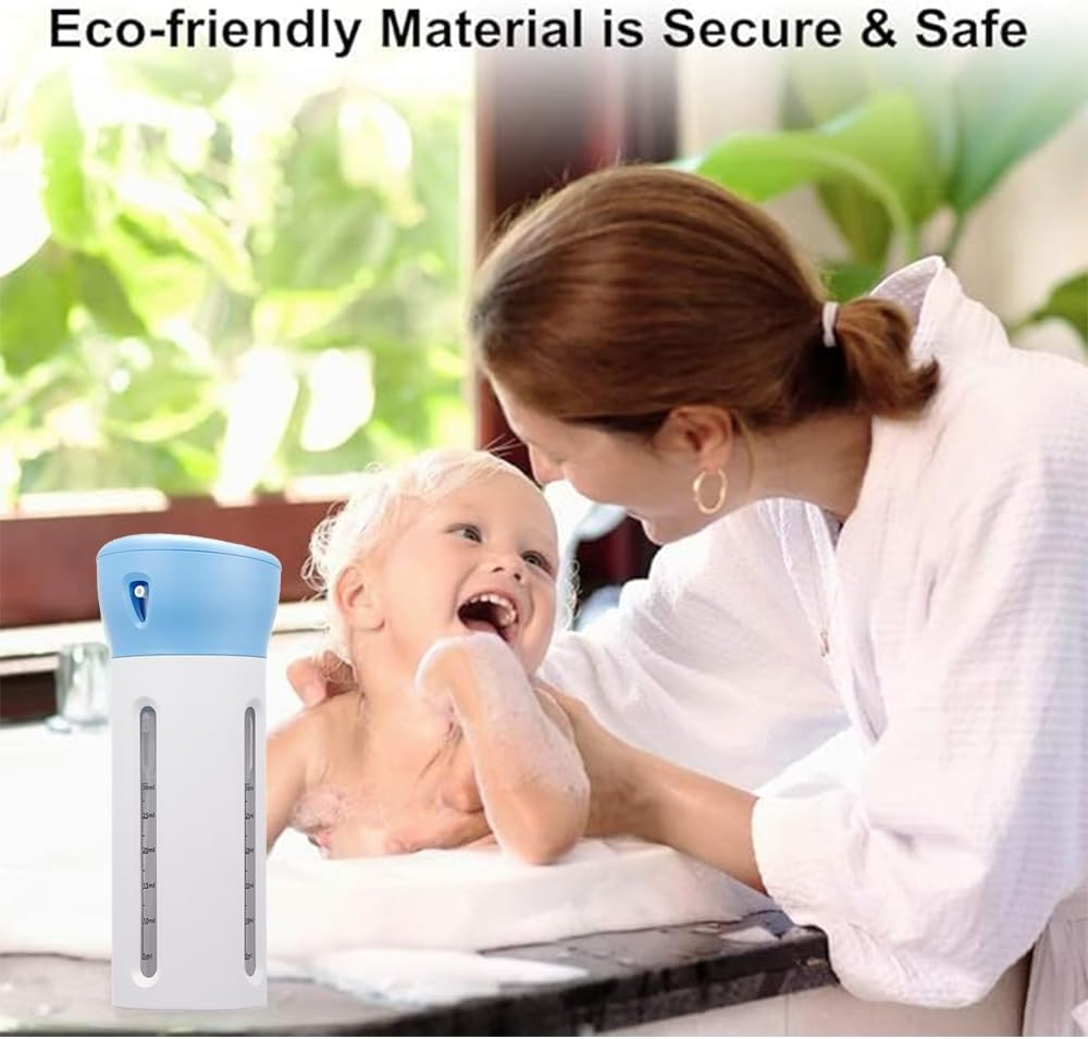 4 in 1 Travel Dispenser Bottle - Leak-Proof Travel Containers Bottles Toiletries Shampoo Lotion Gel Set, Refillable Travel Bottles for Air Travel Hiking Road Trip Toiletries image number 6