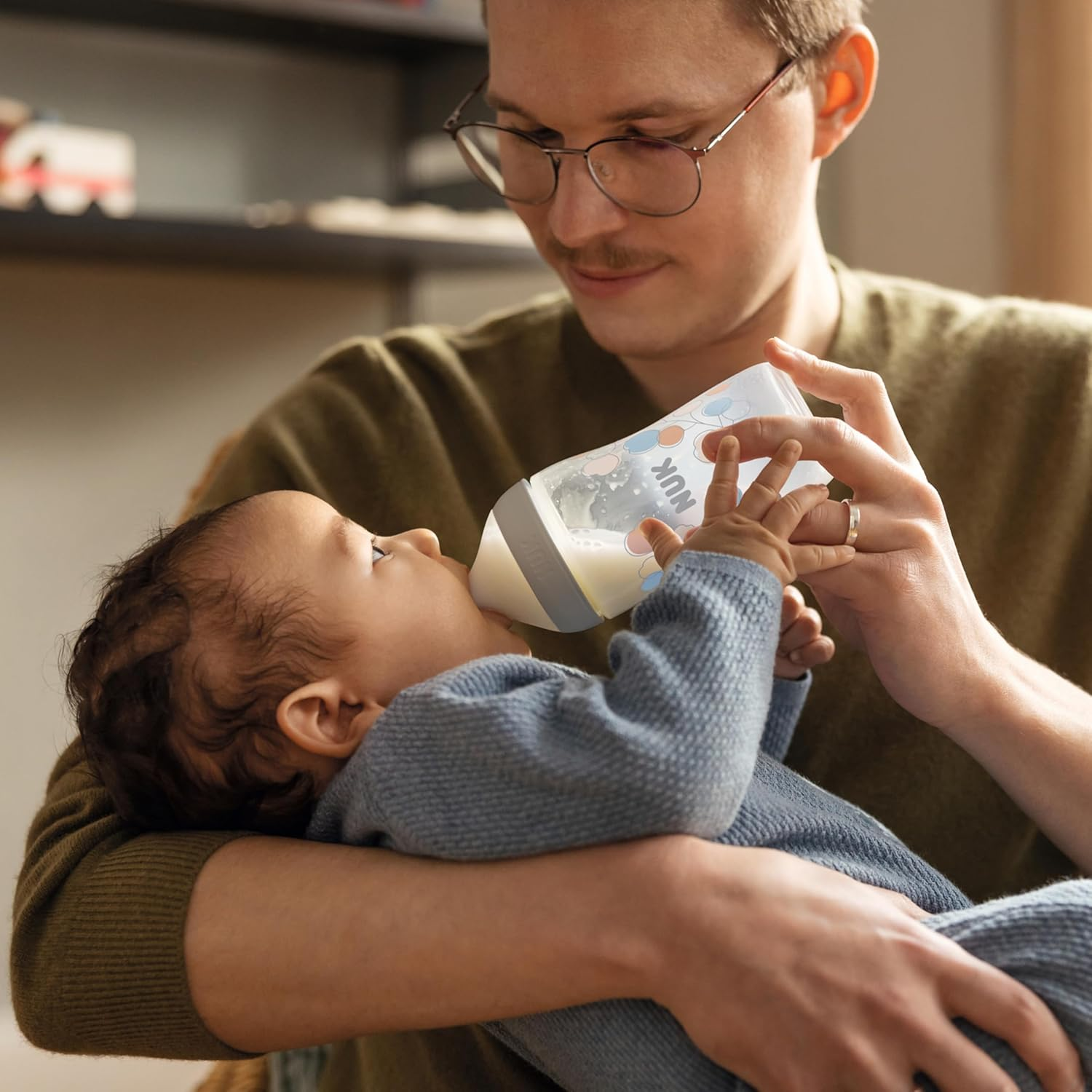 NUK Perfect Match Teats | 0+ Months | anti Colic Vent | Flexible and Soft | Small Silicone Teat | Set of 2