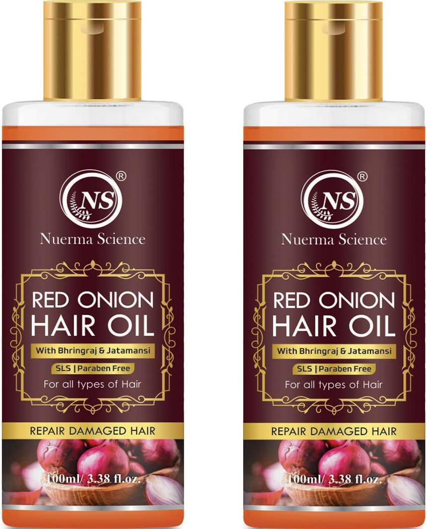 Nuerma Science Onion Oil for Hair Growth & Hair Fall Control with with Bhringraj, Jatamasi & Ginger (Pack of 2, 100 ML Each) image number 1