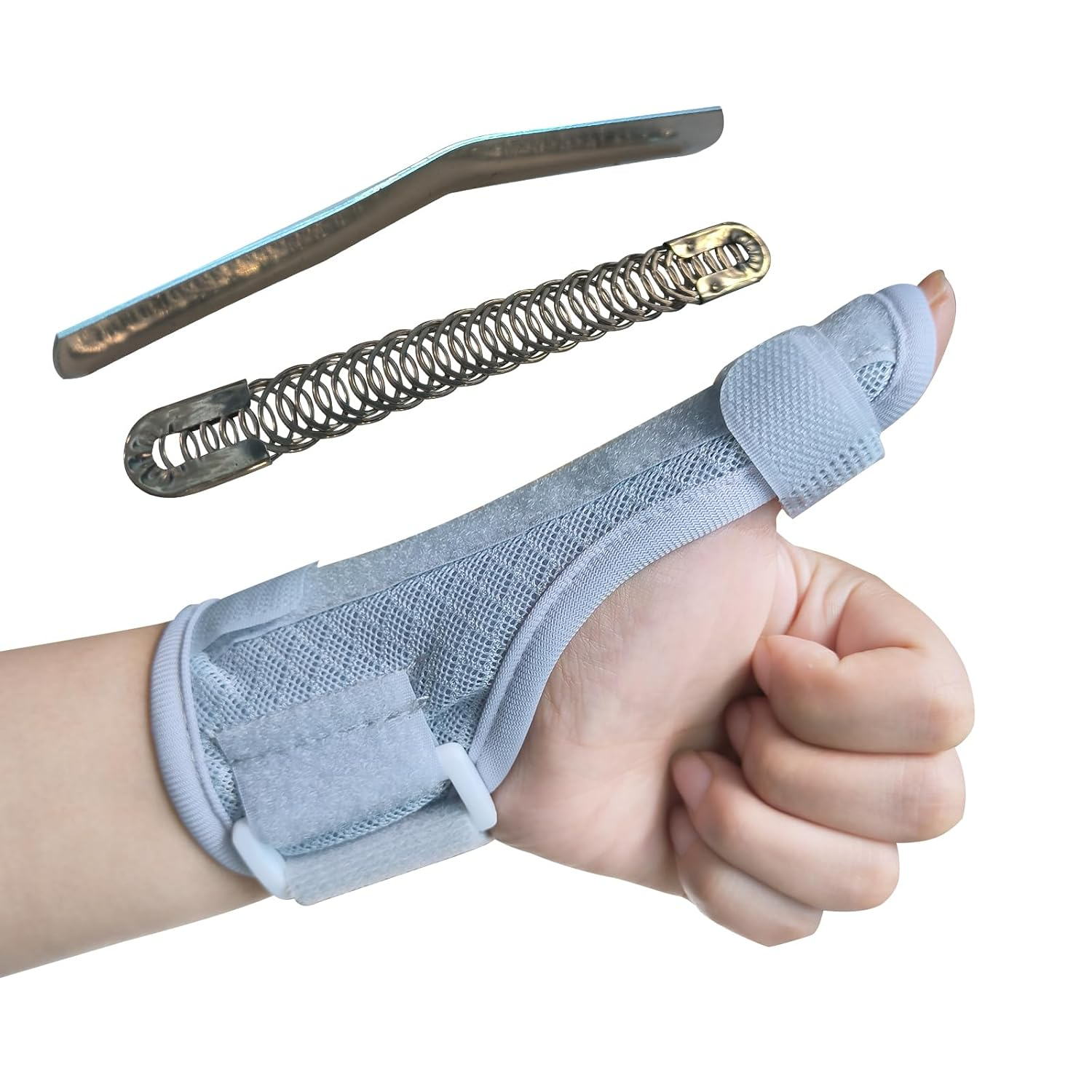 Wrist Brace for Thumb Guard, Right Wrist Splint for Quervain'S Disease, Thumb Strain, Fractures, Tenosynovitis Thumb Brace and Adjustable Wrist Wraps (Gray)