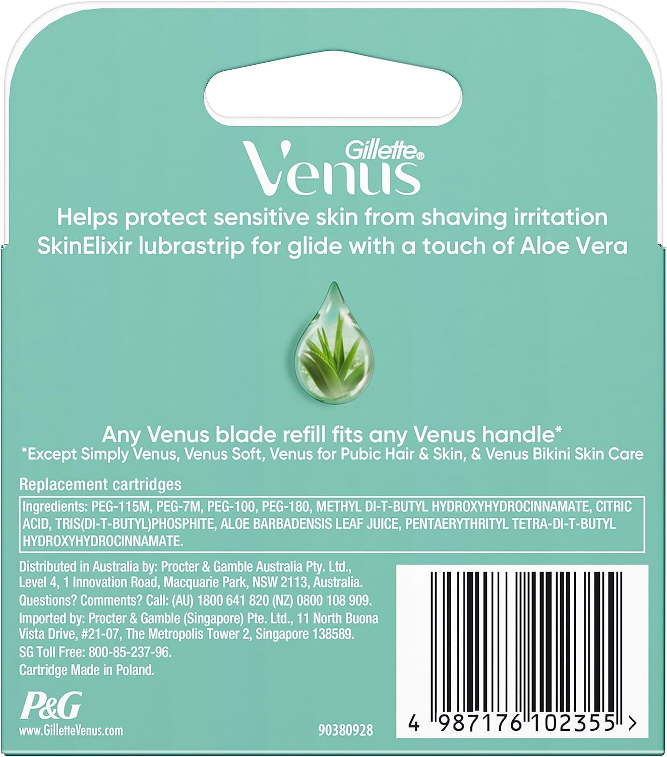 Gillette Venus Deluxe Smooth Sensitive Razor Refill Blades 8 Count image number 4