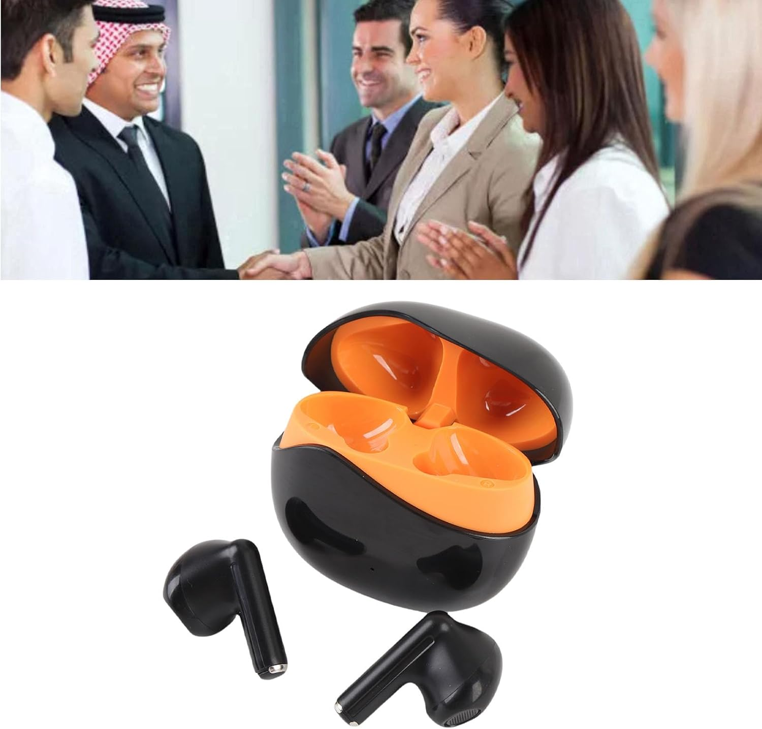 Sharainn AI Real Time Translation Earbuds, 5.4 Wireless Translation Earbuds 360&deg; Surround Sound for Travel Business Learning image number 4