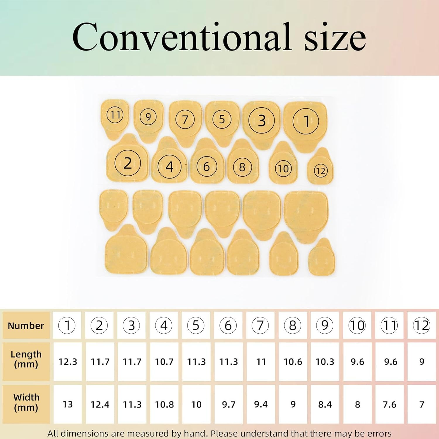 Esncddym Nail Adhesive for Press on Nails - (1 Sheet) Adhesive Jelly Sticky Tabs - Press on Nail Stickers, Long Lasting Double Sided Nail Glue for Nail Tip Press on Nails image number 3