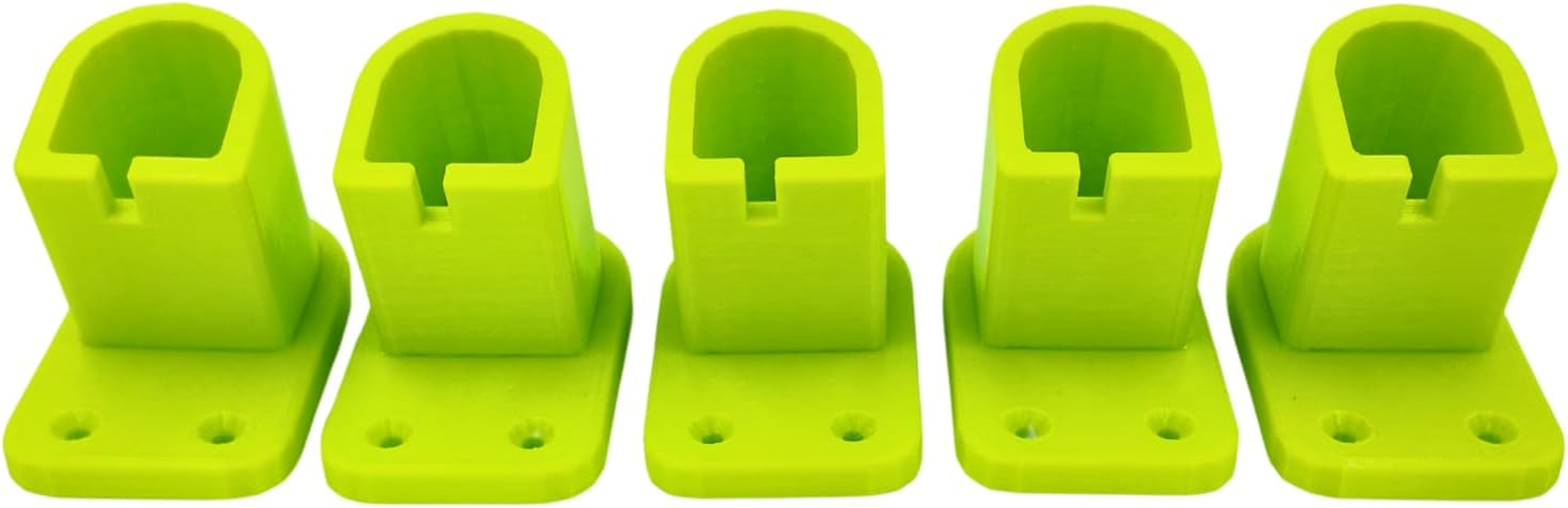 5X Wall Mount Battery Holder Compatible With18V Batteries&ndash; Secure, Space-Saving Storage for Your Tools - 3D Printed Tool Storage image number 4