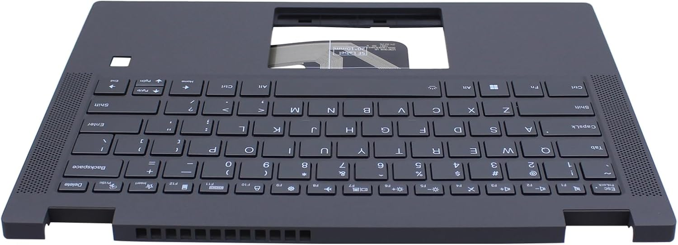 Applianpar Upper Case Palmrest with Backlit Keyboard 5CB0Y85490 for Lenovo Flex 5-14IIL05 ARE05 ITL05 Laptop Gray image number 1