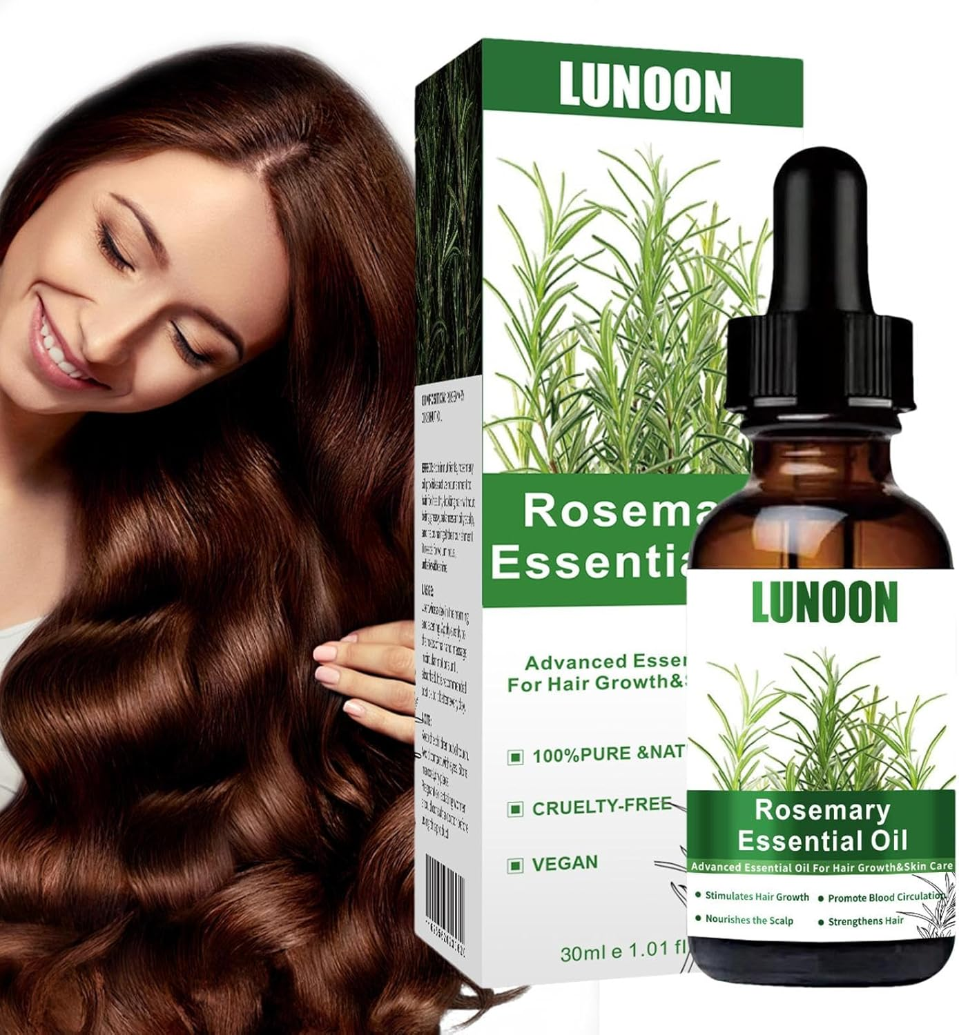 Rosemary Hair Oil - Rosemary Essential for Hair Growth | Natural anti Hair Loss Rosemary Oil Stimulates Growth, Dry Scalp Care, Nourishes & Improves Circulation, Get Rid of Dryness Maijia image number 1