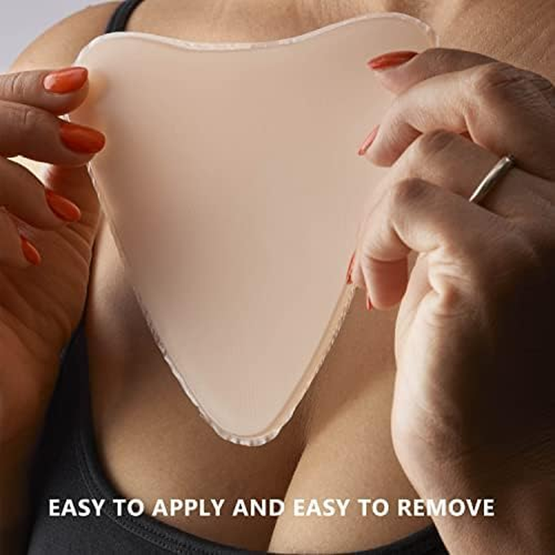 Chest Wrinkle Pads - Pack of 2 Silicone Chest Wrinkle Patches for Cleavage Wrinkle Prevention - Results from 1St Use, Line Repair Patch, Reusable Anti-Aging Stickers image number 1