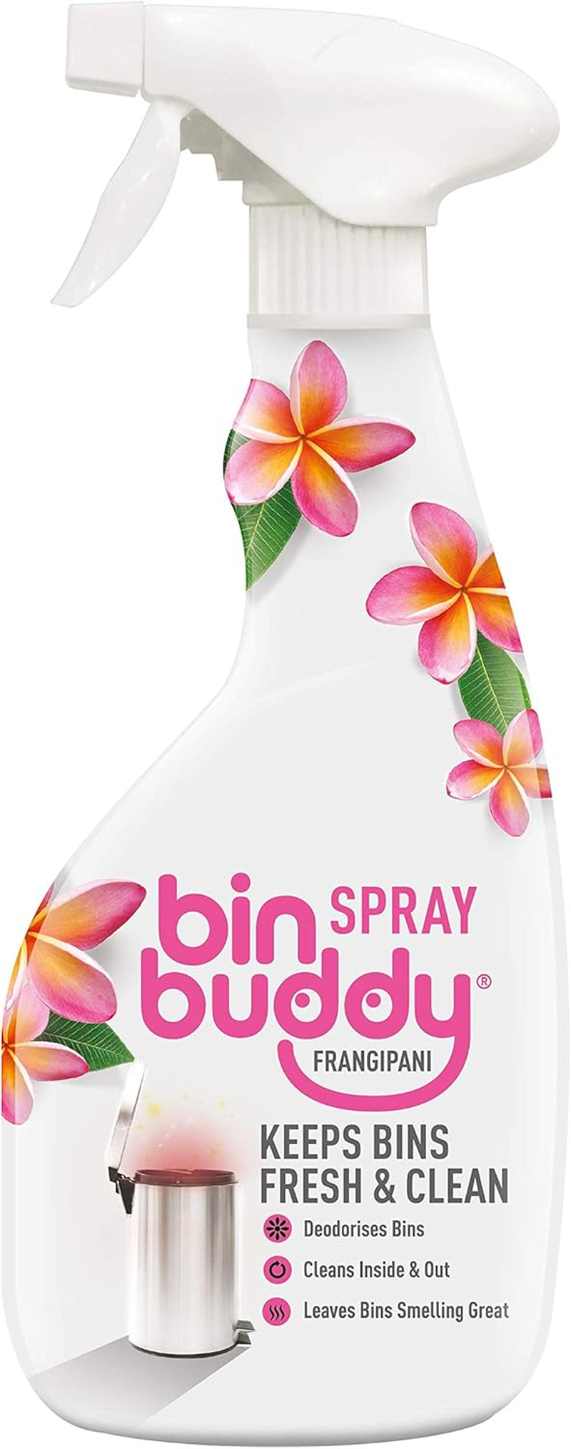 Bin Buddy Frangipani Spray, 500Ml, Kills Germs, Bin Freshening, Leaves Your Bin Smelling Great, Suitable for Indoor and Outdoor Bins image number 2