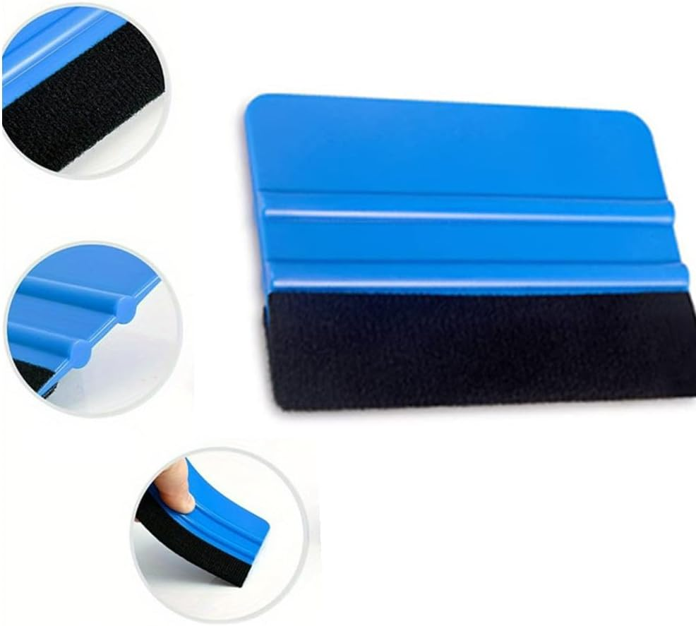 Naisfei 18 Pieces of Automotive Vinyl Packaging Kit, Including Extendable Art Knives and Blades, Felt Scraper, Automotive Vinyl Wrapped Window Film Kit, Safety Cutter for Car Wrapping image number 1