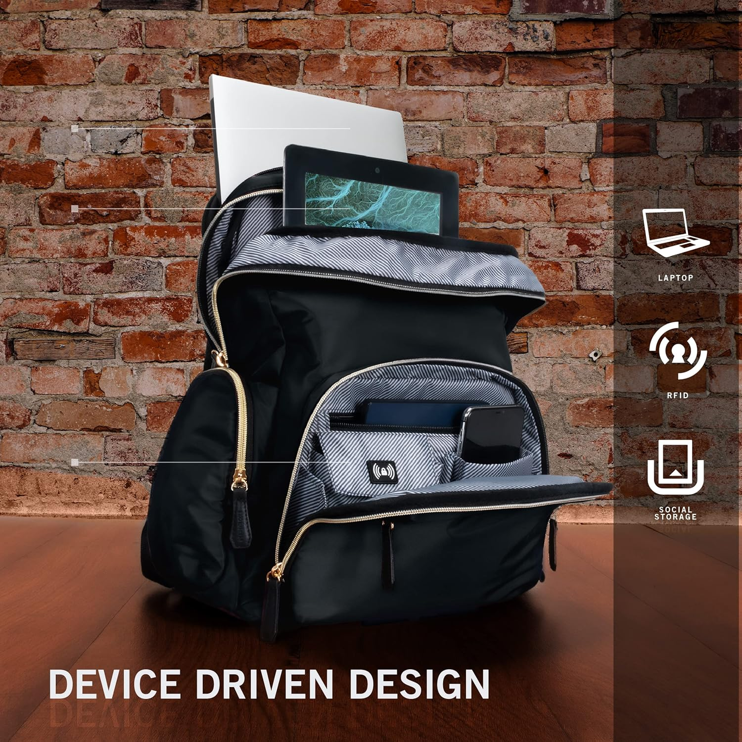 Kenneth Cole REACTION Sophie Silky Nylon 15.6" (Rfid) image number 3