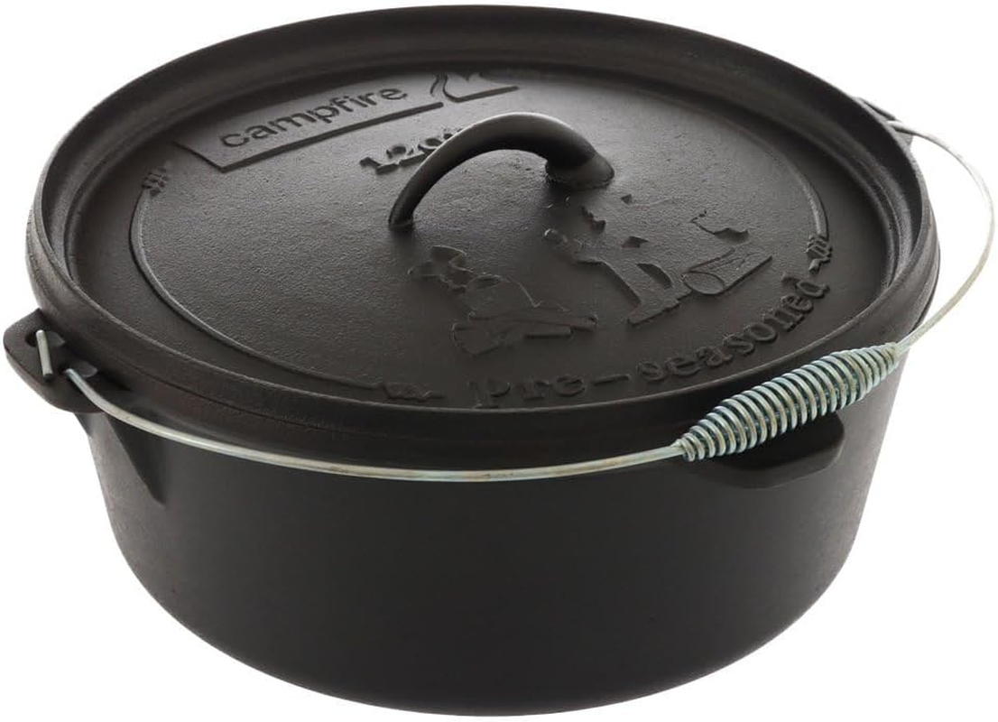 Campfire Pre-Seasoned Camp Dutch Oven, 12 Quart Capacity image number 1
