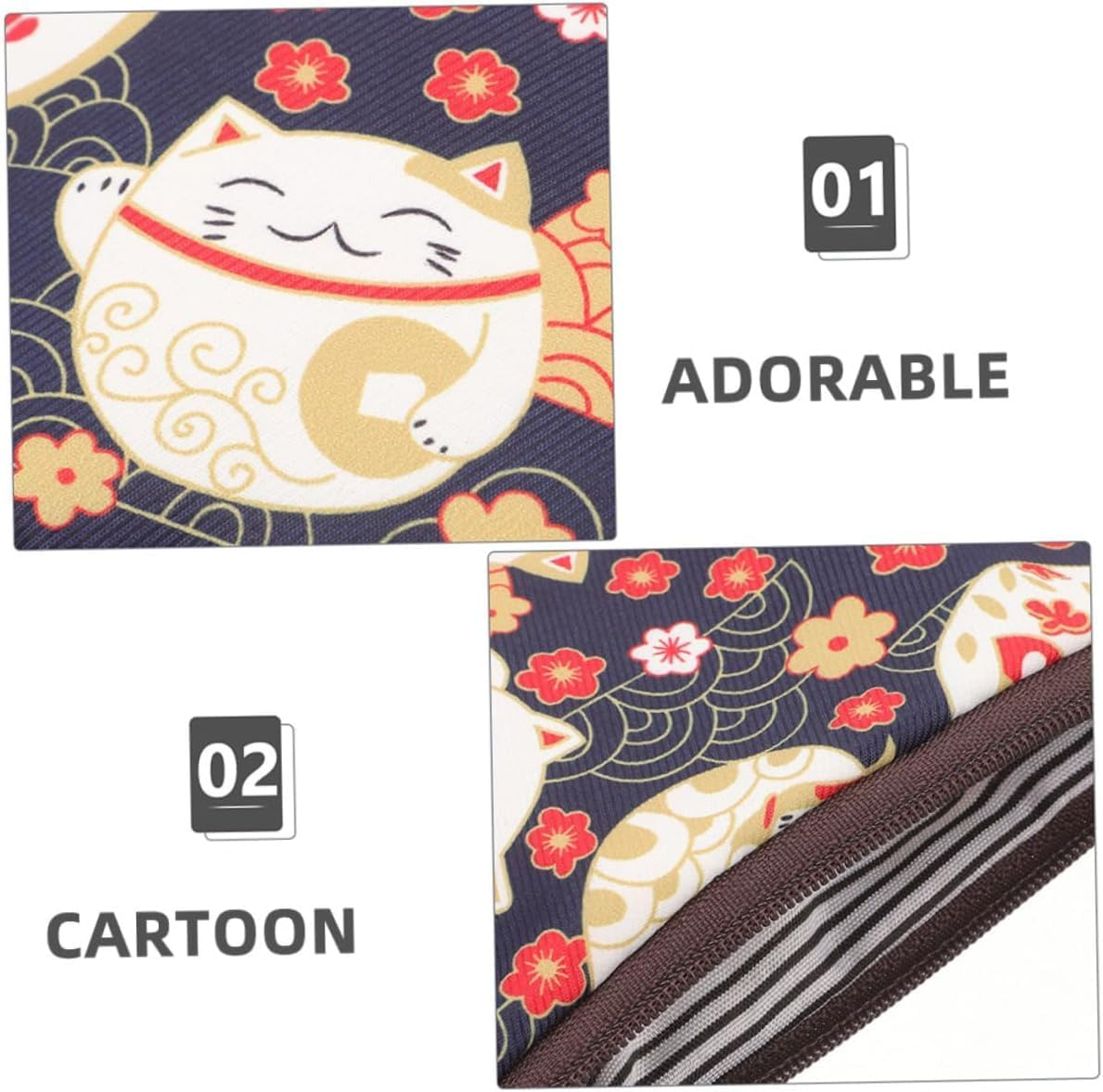 Ksngtixe 2Pcs Cute Cartoon Sanitary Napkin Storage Bag for Teens, Portable Small Period Pouch for School & Travel, Waterproof Feminine Products Organizer (Adorable Design) image number 1