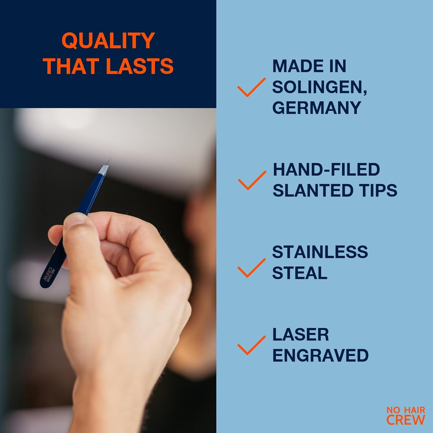 NO HAIR CREW Tweezers - Highest Quality image number 3