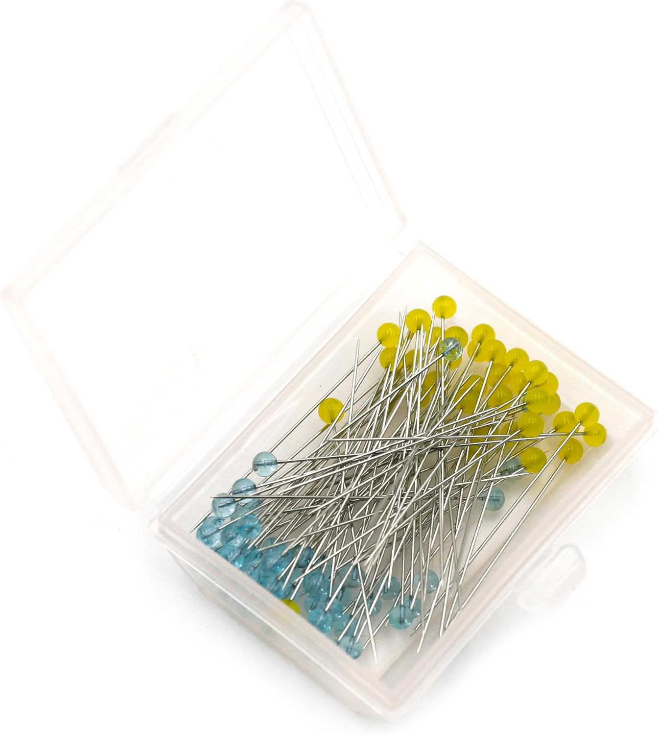 Clover Fine Patchwork Pins, Blue/Yellow, by the Yard, Q2507 image number 3