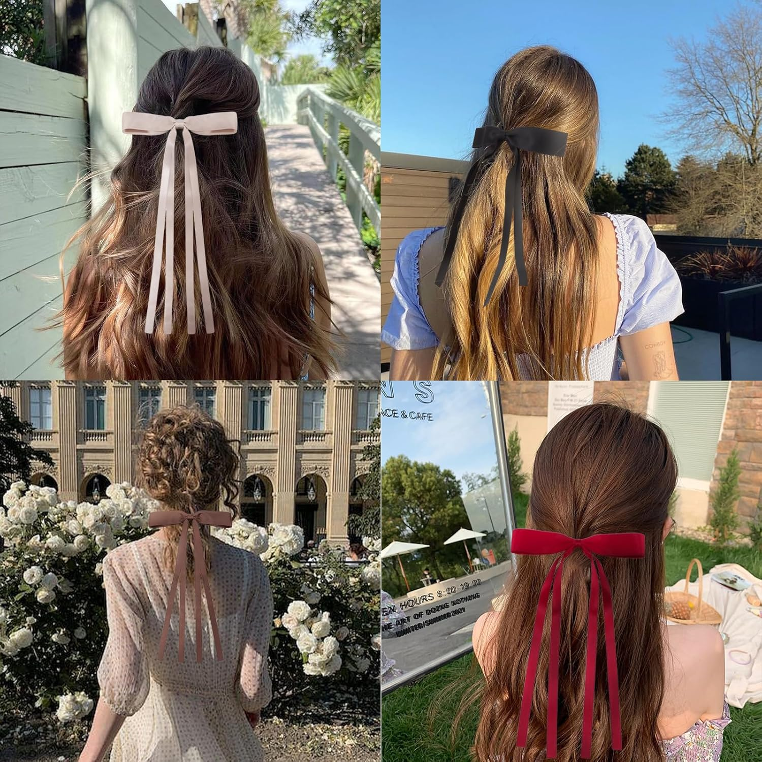 Canitor 12PCS Hair Bows for Girls Cute Hair Accessories for Women Hair Ribbons Bowknot Duckbill Clips Preppy Teen Girl Gifts Trendy Stuff Coquette Aesthetic Things image number 5