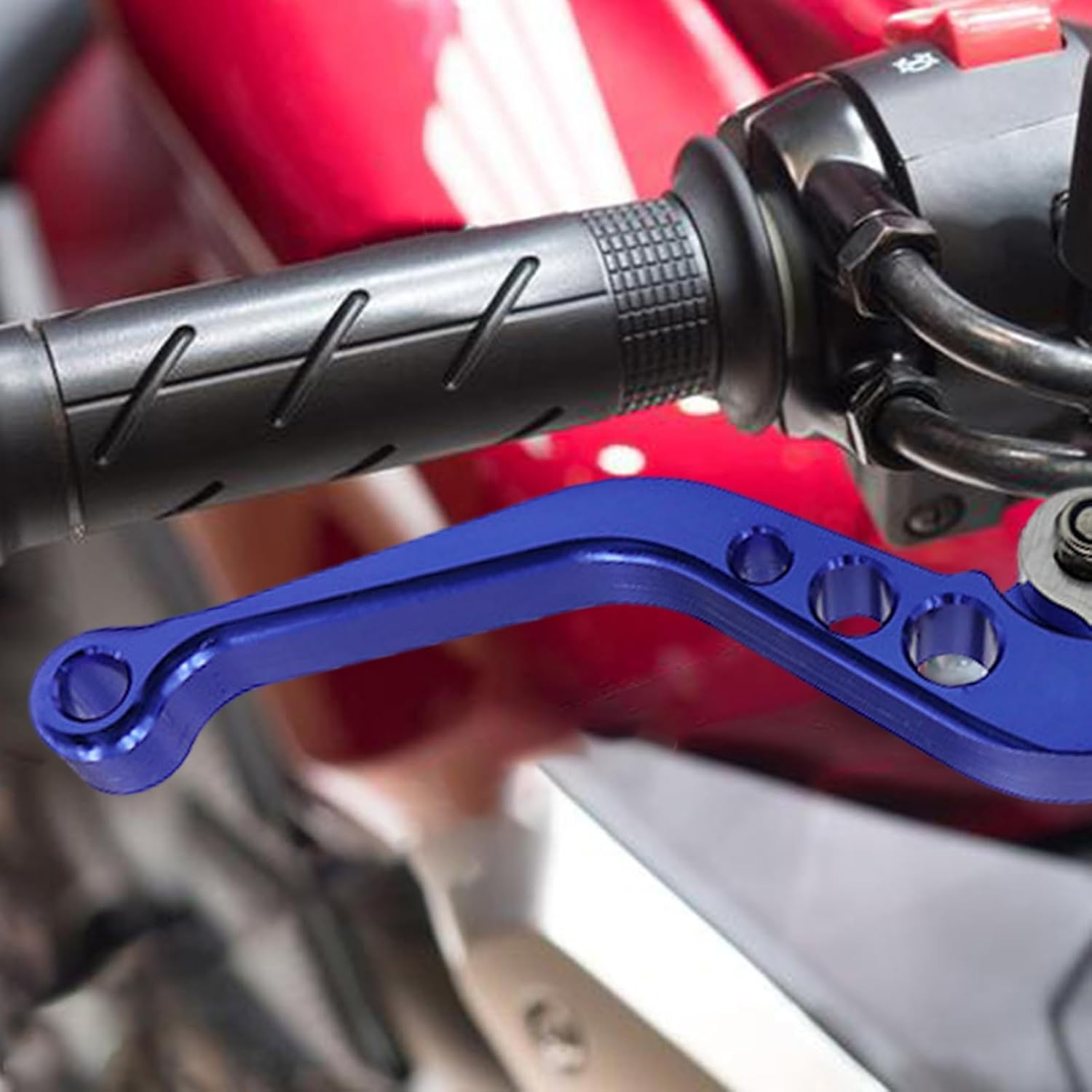 Clutch and Brake Lever Set, Metal Motorcycle Brakes - Adjustable Rust-Proof Motorbike Handlebar Brake Lever for Clear Shifting image number 2