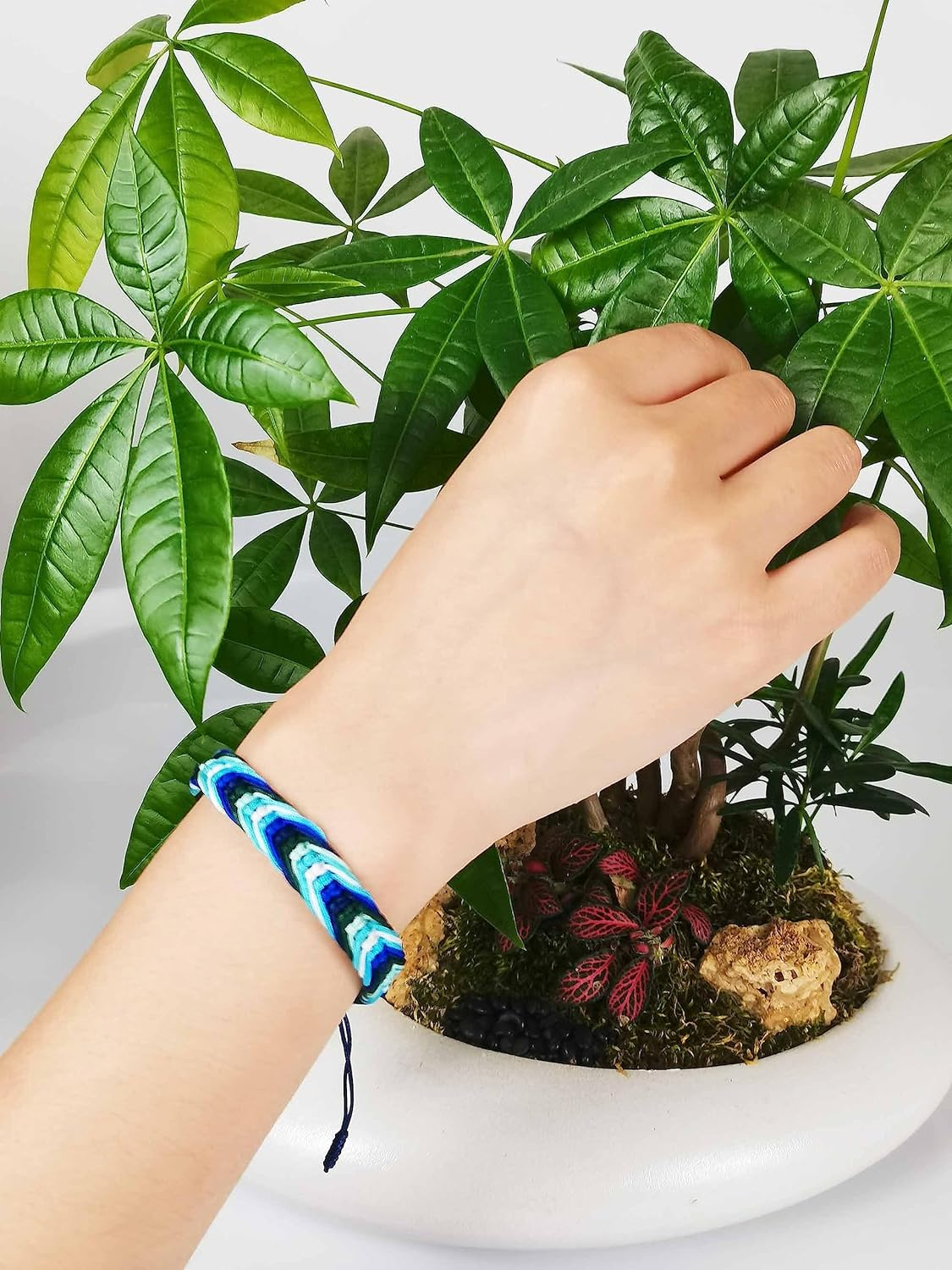 Zigvert Handmade LGBT Abrosexual Transgender Progress MLM Colors Lesbian Pride Bracelet image number 4