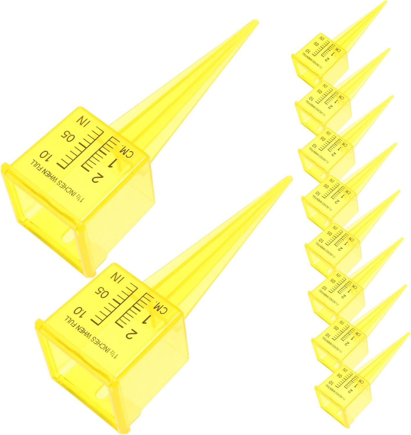 Luxshiny 20Pcs Sprinkler Water Measurement Gauge Wide Mouth Rain Gauge for Garden Lawn Outdoor Irrigation Monitoring and Precise Water Usage Tracking image number 6