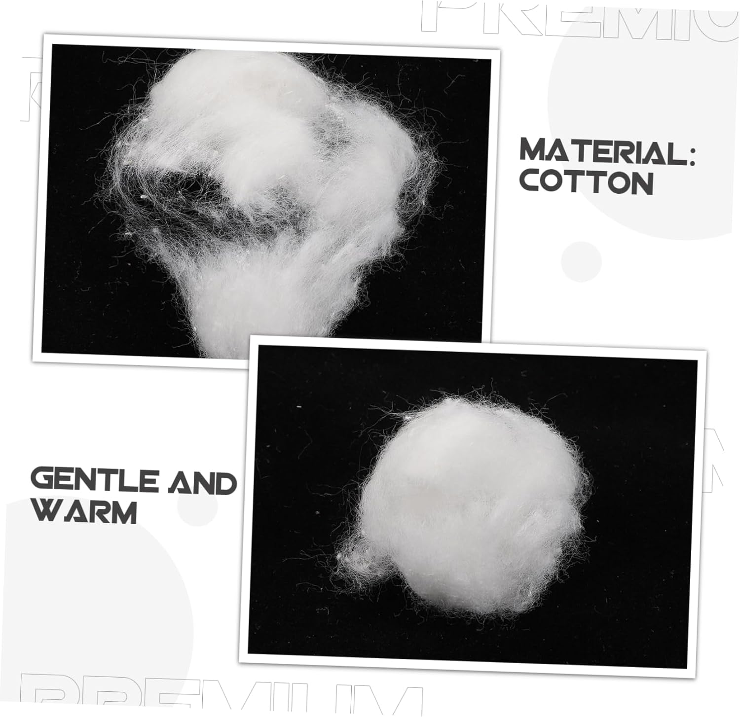 Beaupretty 2Pack Cotton Balls for Makeup Removal Cotton Gentle Cleansing Pads for Nail Polish Face Cleaning and Sensitive Skin Care image number 3