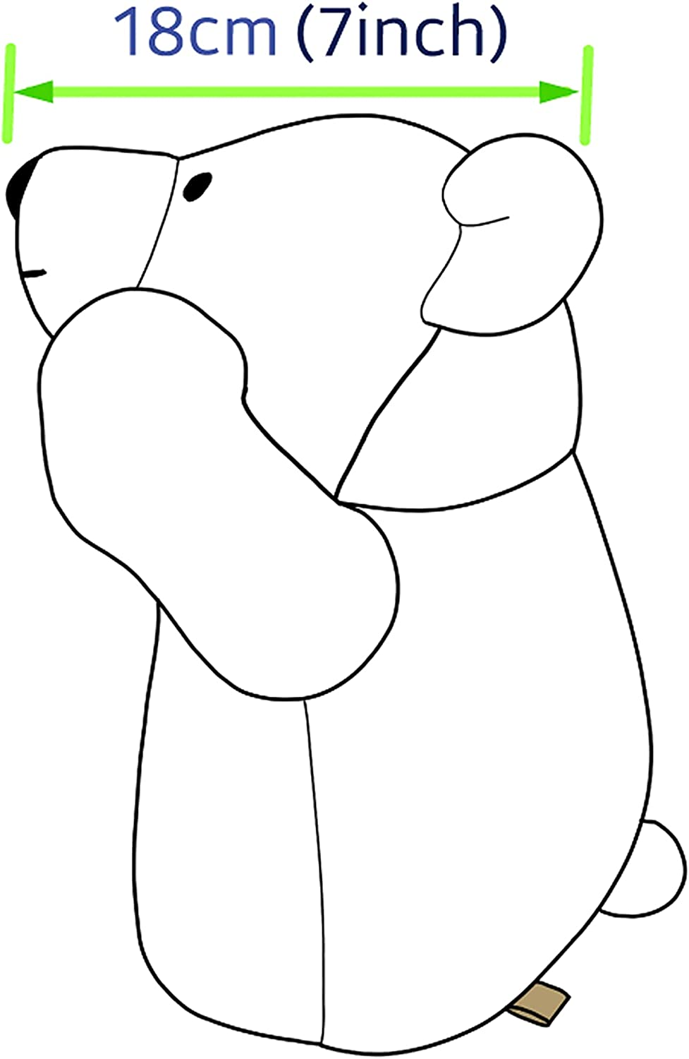 Anagom Golf Head Cover Polar Bear Driver Headcover with Lovely Paws image number 1