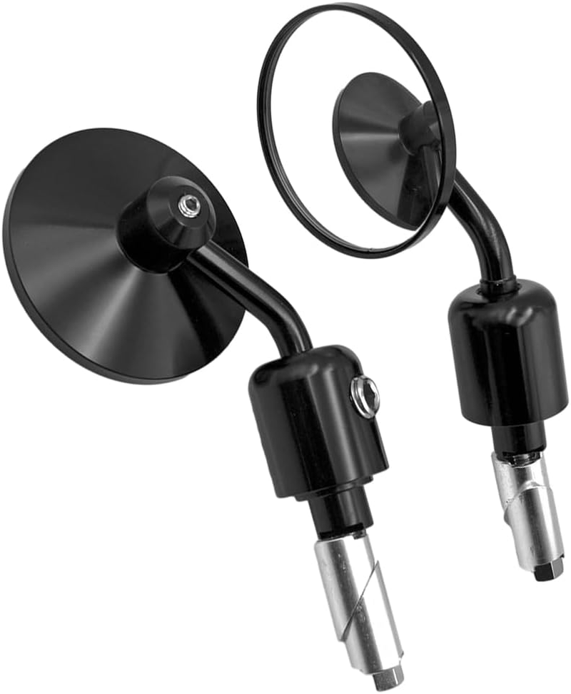 Baceyong Motorcycle Bar End Rear View Mirror,Fit for 22Mm/7/8" Standard Motorcycl Handlebars,Adjustable Rear View Mirror image number 1