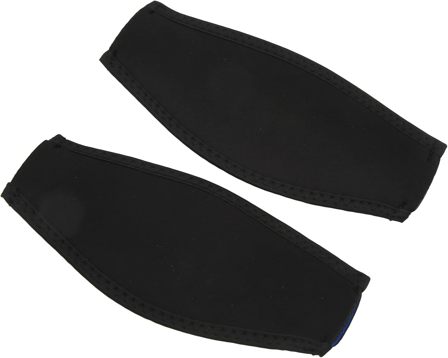 2 Pcs Diving Mask Strap Cover, Neoprene Swim Mask Slap Strap Cover Hair Protector for Dive and Snorkel Masks, Dive Wrapping Strap with Rear Blank Design for Snorkel Water Sport